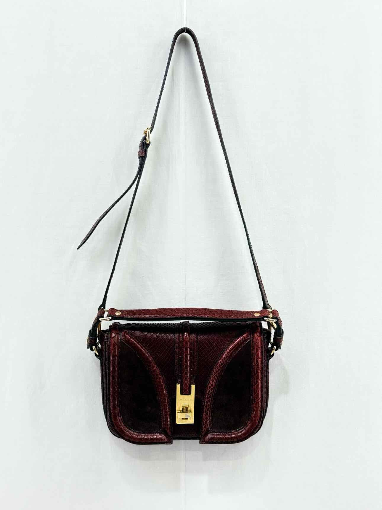 Burberry Brickfield Burgundy Shoulder Bag