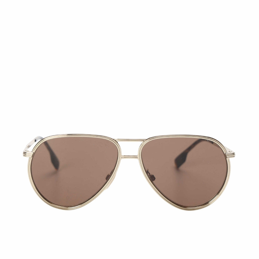 Burberry Brown Aviator Sunglasses