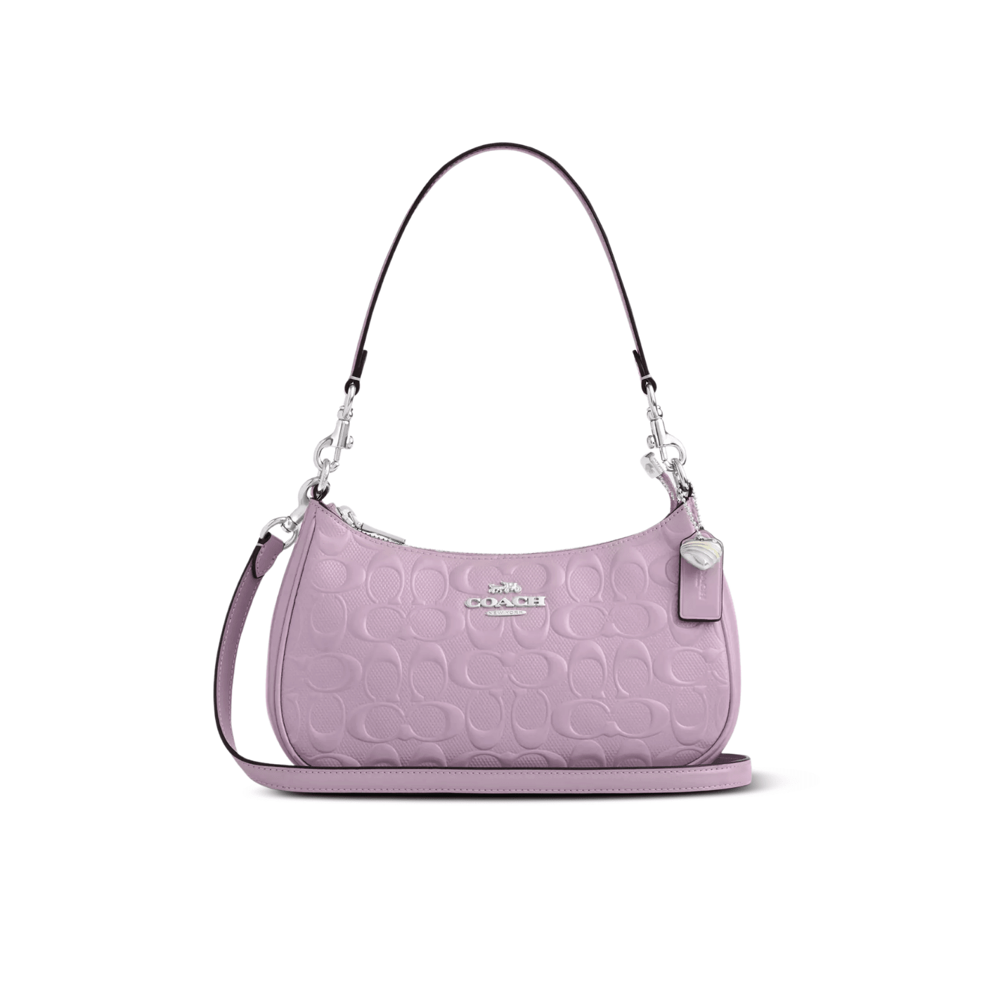 Coach Teri Shoulder Bag patent leather/Silver/Light Violet
