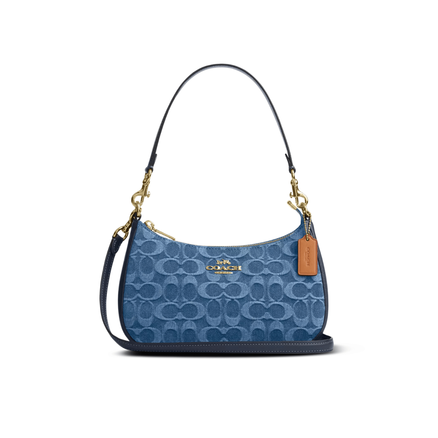 Coach Teri Shoulder Bag denim/Gold/Indigo
