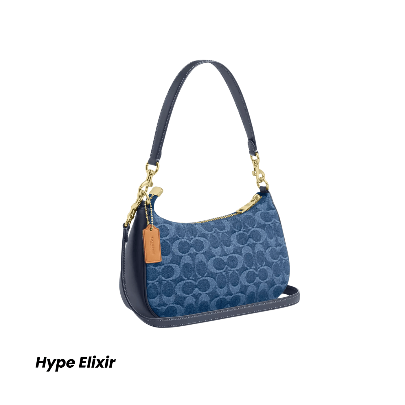 Coach Teri Shoulder Bag denim/Gold/Indigo