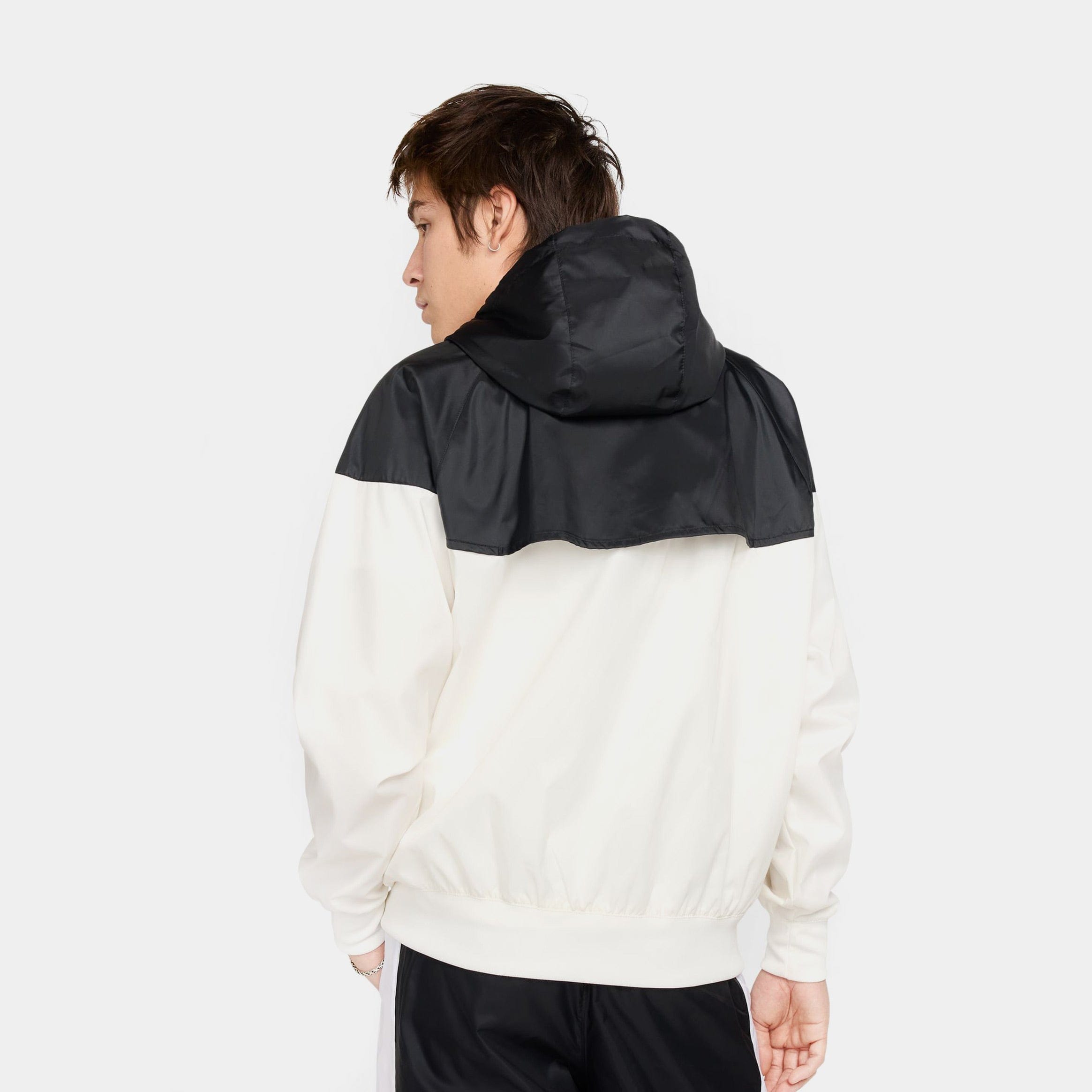 Nike NSW Windrunner Hooded Mens Jacket (Black/Beige)