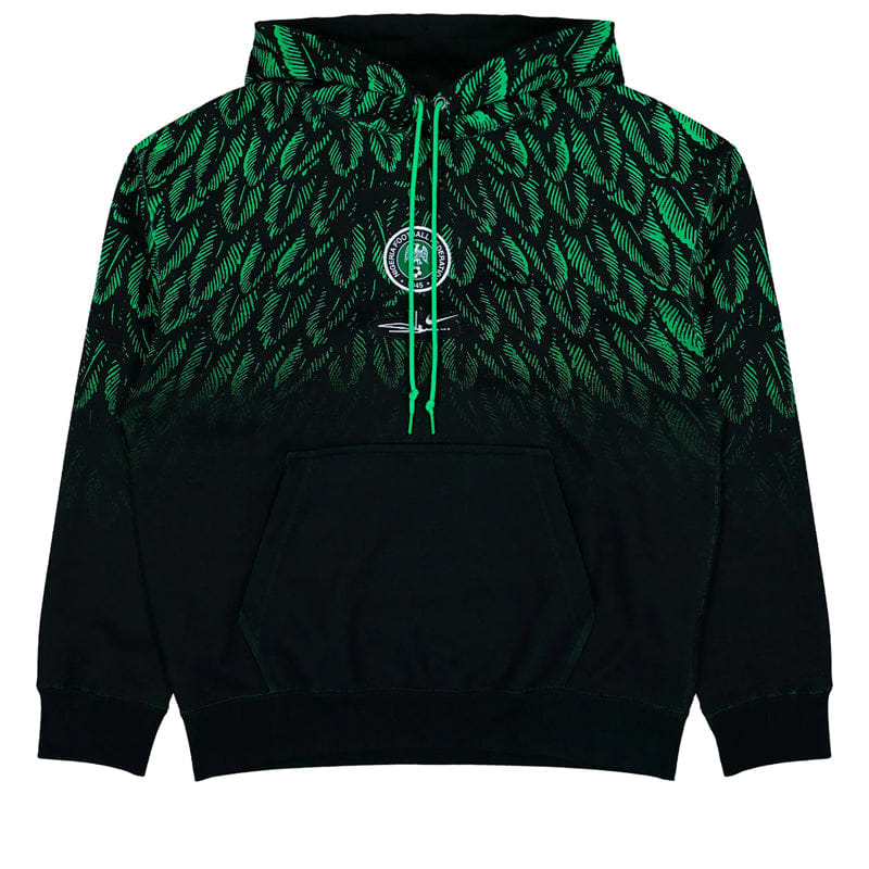 Nike Slawn x Nigeria x Nike Fleece Hoodie - Black/Poison Green