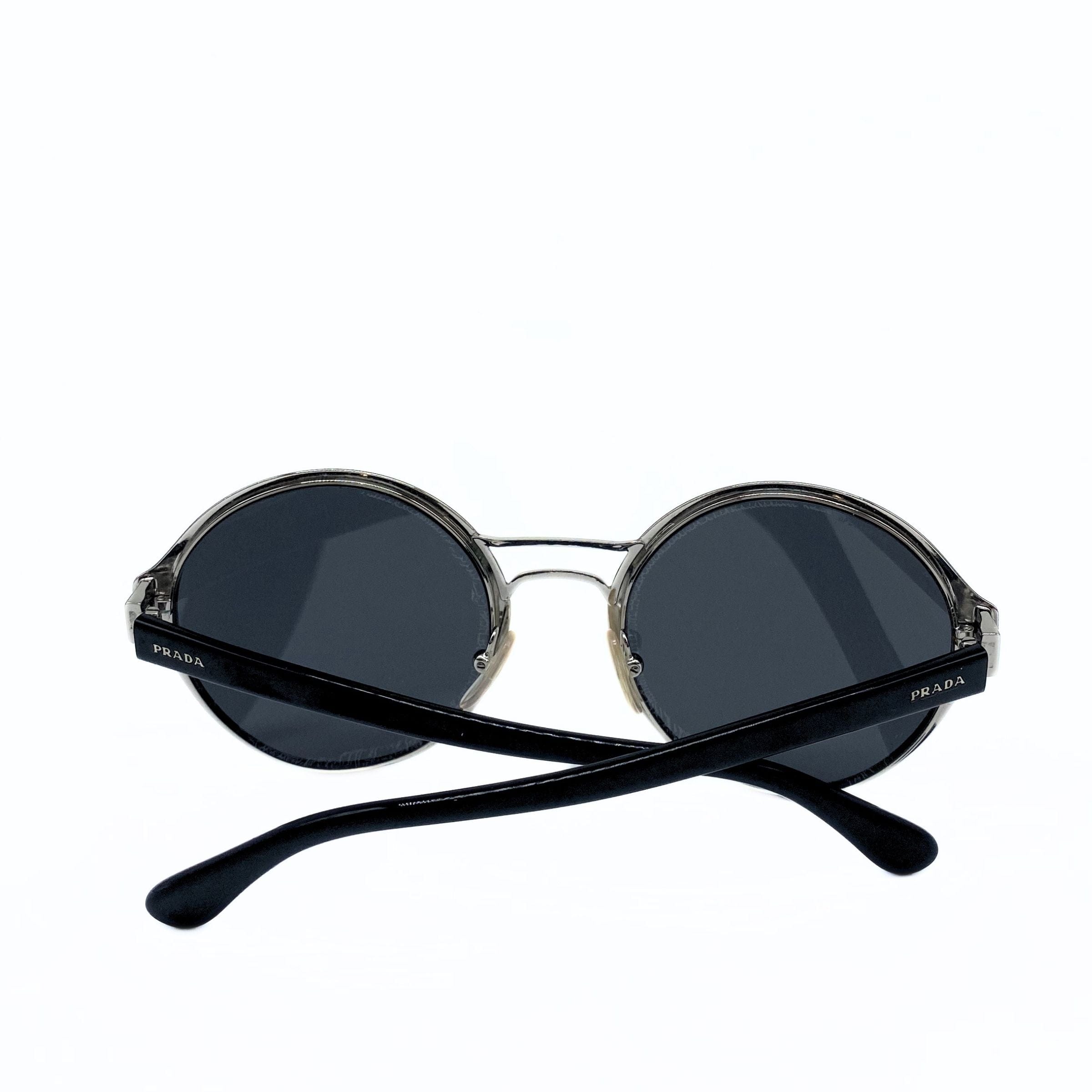 Prada Black Rim Round Sunglasses
