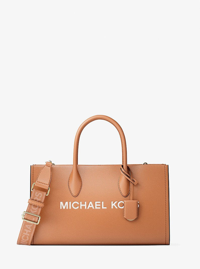 Michael Kors Mirella Medium Pebbled Leather Satchel Luggage