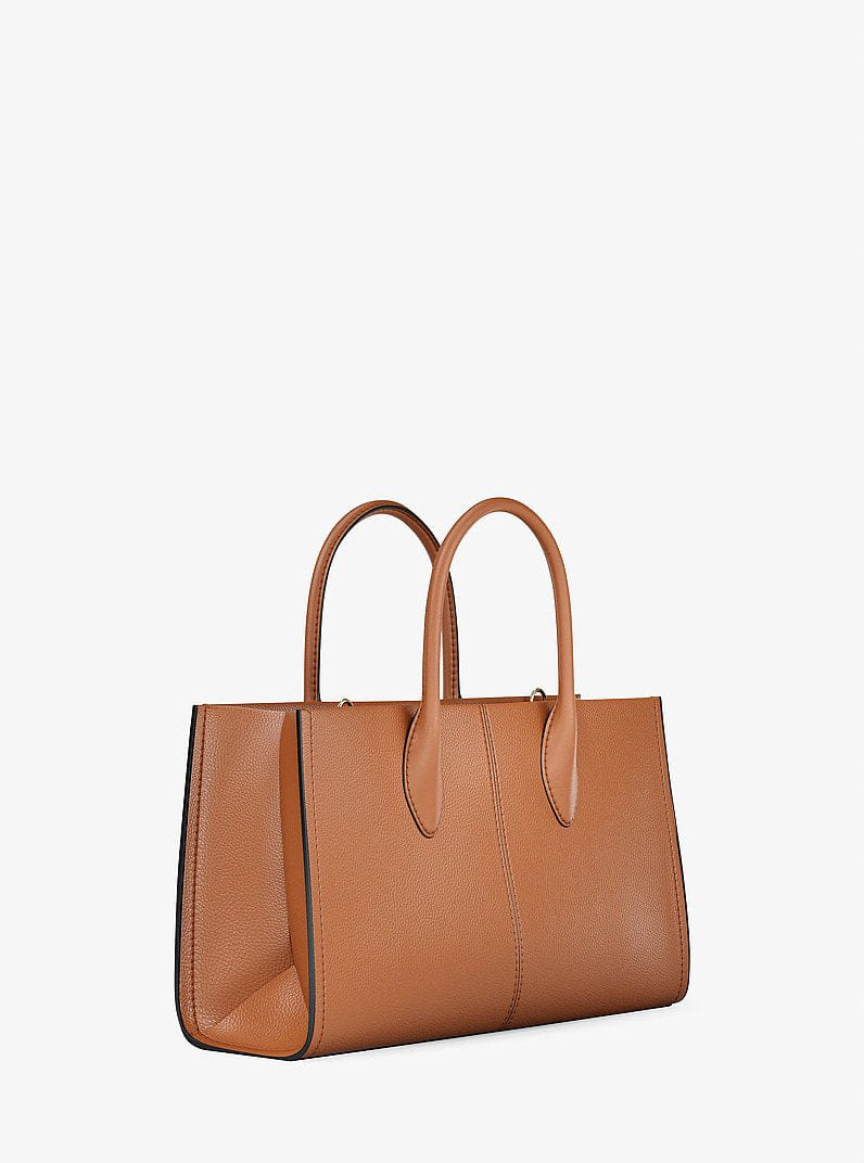 Michael Kors Mirella Medium Pebbled Leather Satchel Luggage