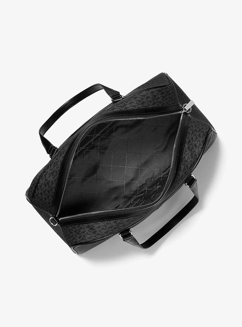 Michael Kors Jet Set Travel Extra - Large Signature Logo Weekender Bag Black