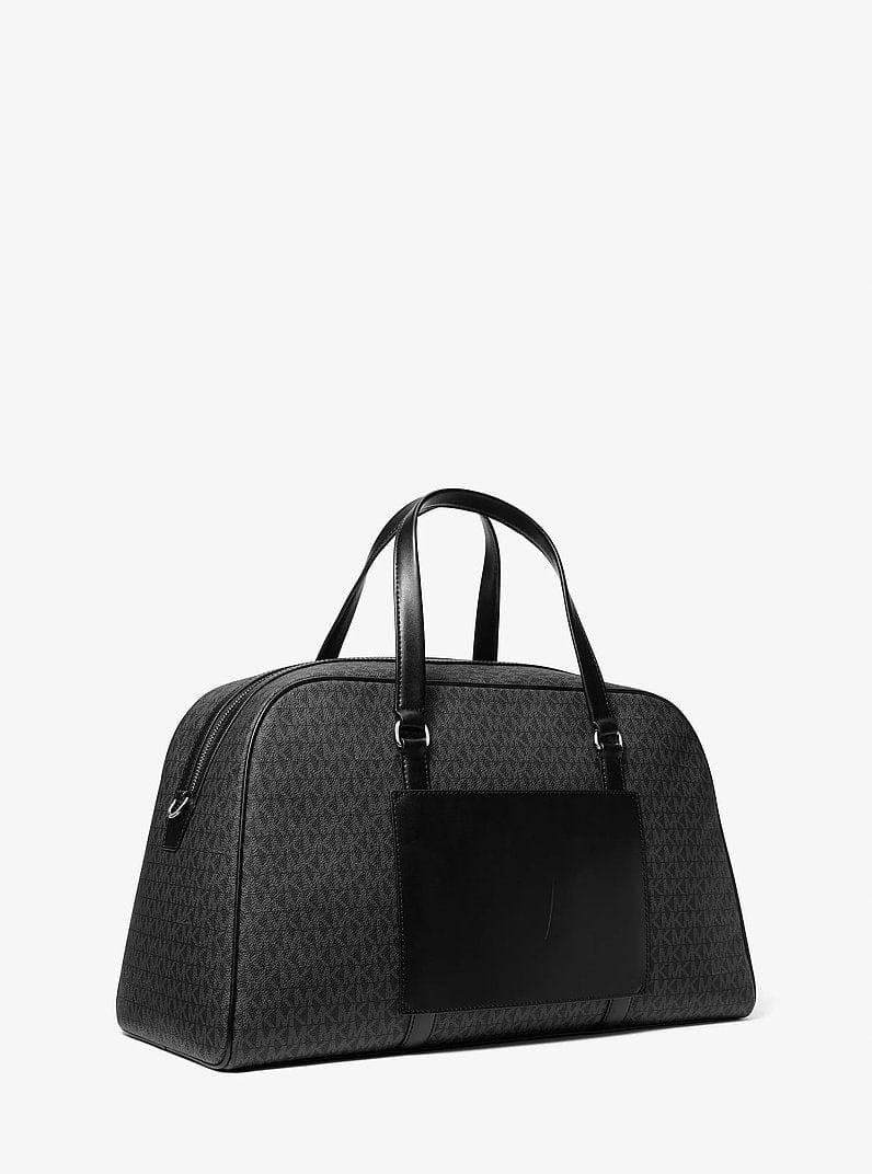 Michael Kors Jet Set Travel Extra - Large Signature Logo Weekender Bag Black