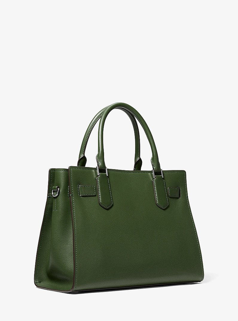 Michael Kors Hamilton Medium Leather Satchel Amazon Green