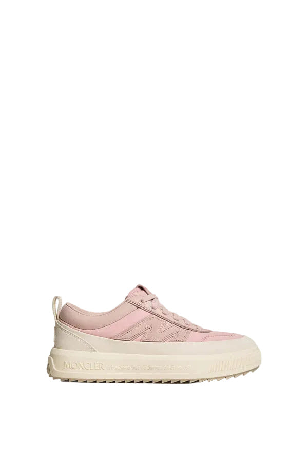 Moncler Altive Nubuck & Suede Sneakers Pink
