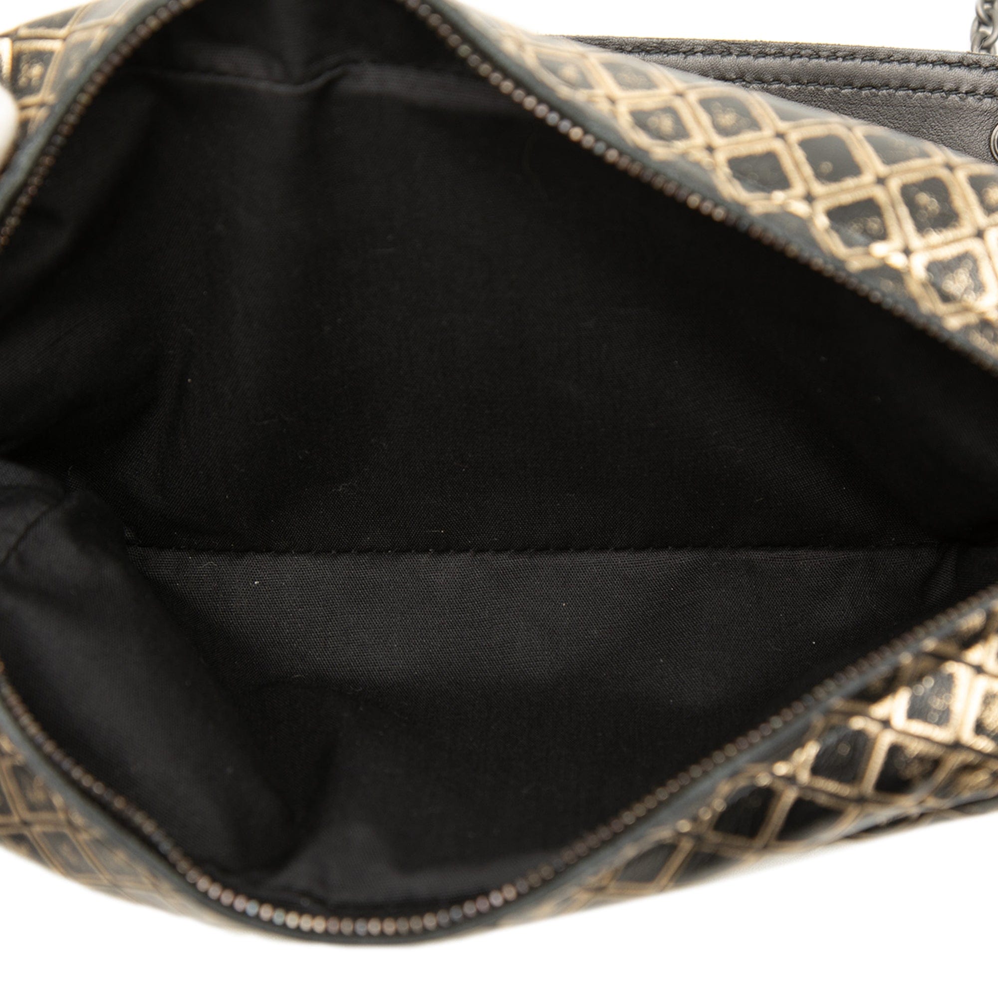 Bottega Veneta Metallic Calfskin Intrecciomirage Chain Flap Crossbody