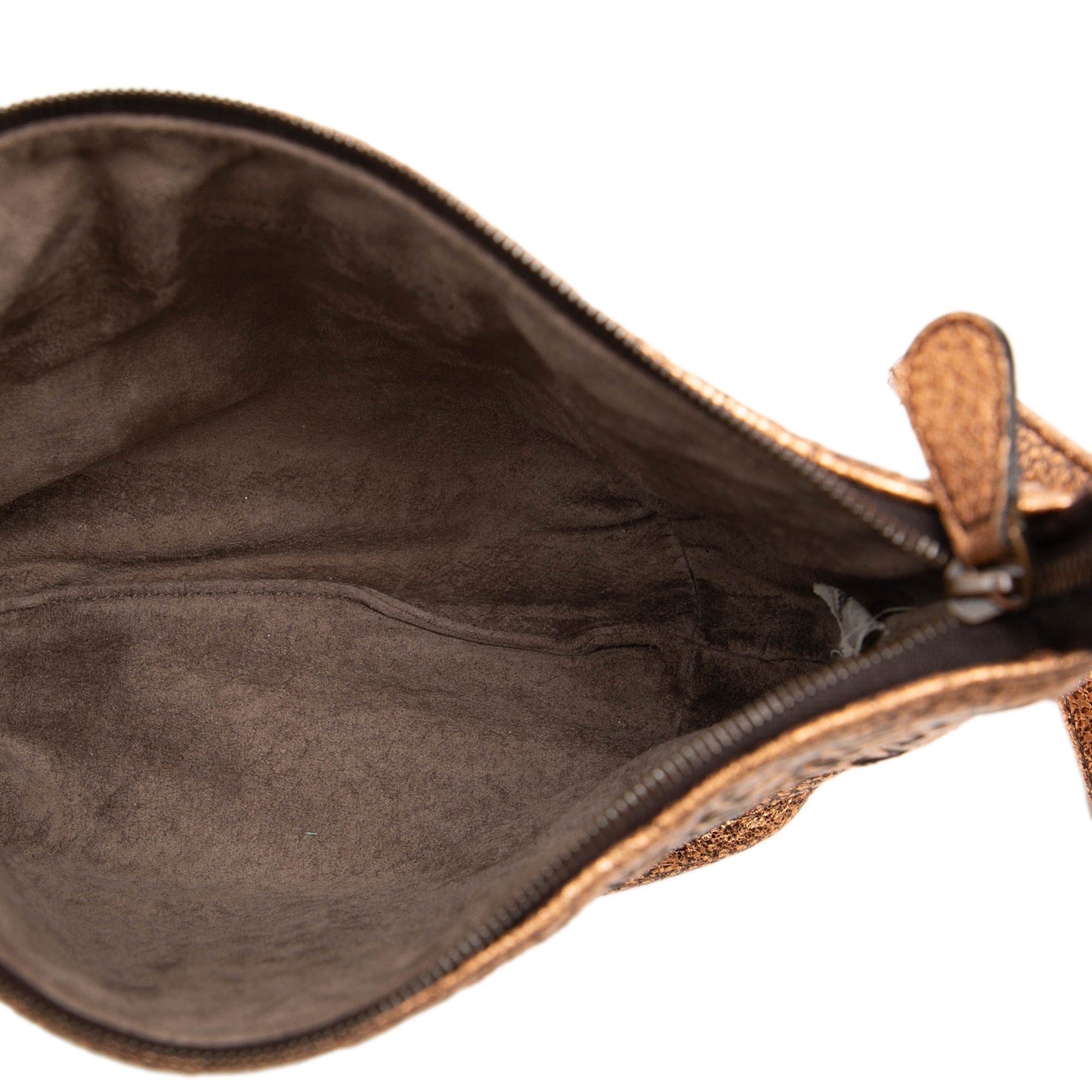 Bottega Veneta Intrecciato Trimmed Metallic Leather Crossbody