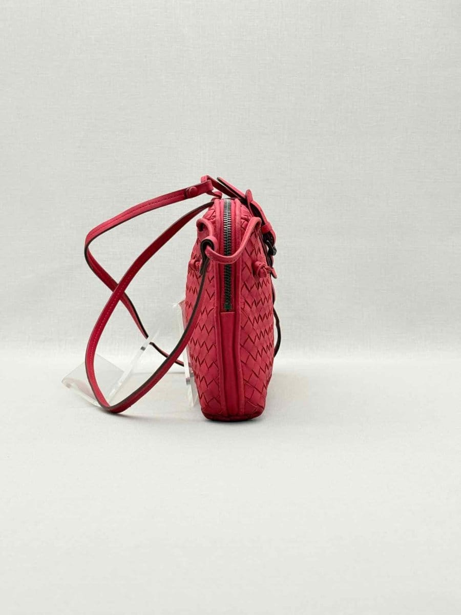 Bottega Veneta Nodini Red Intrecciato Crossbody