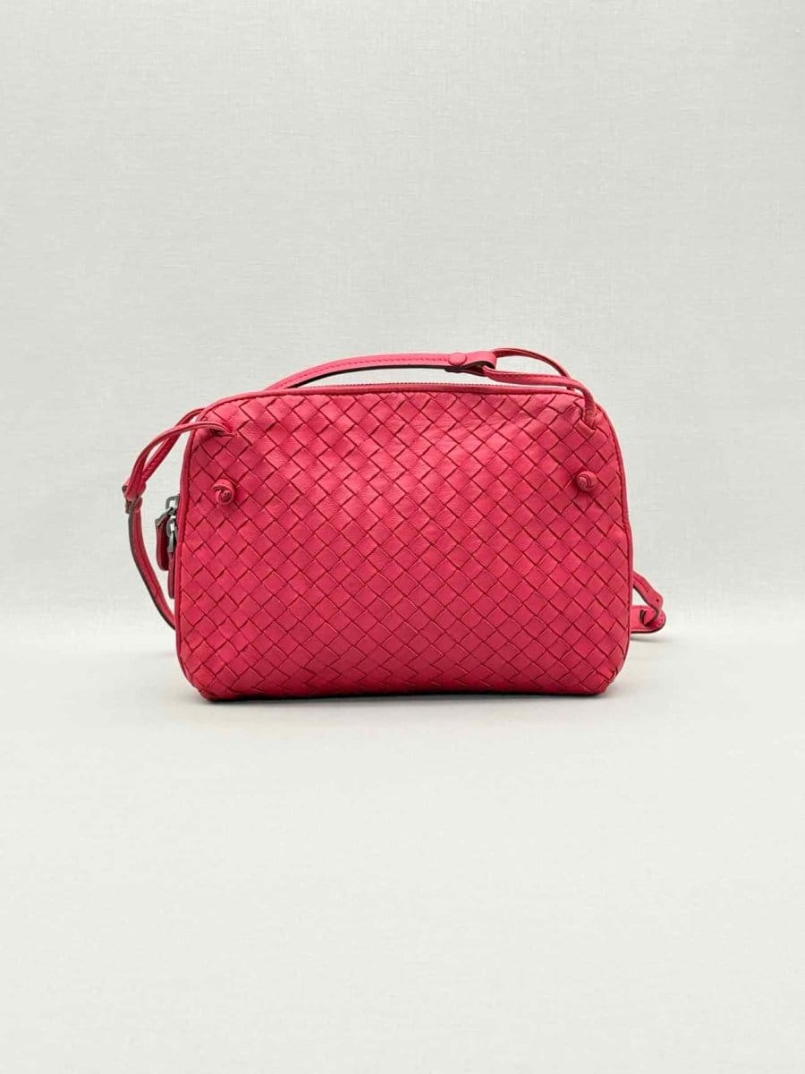 Bottega Veneta Nodini Red Intrecciato Crossbody