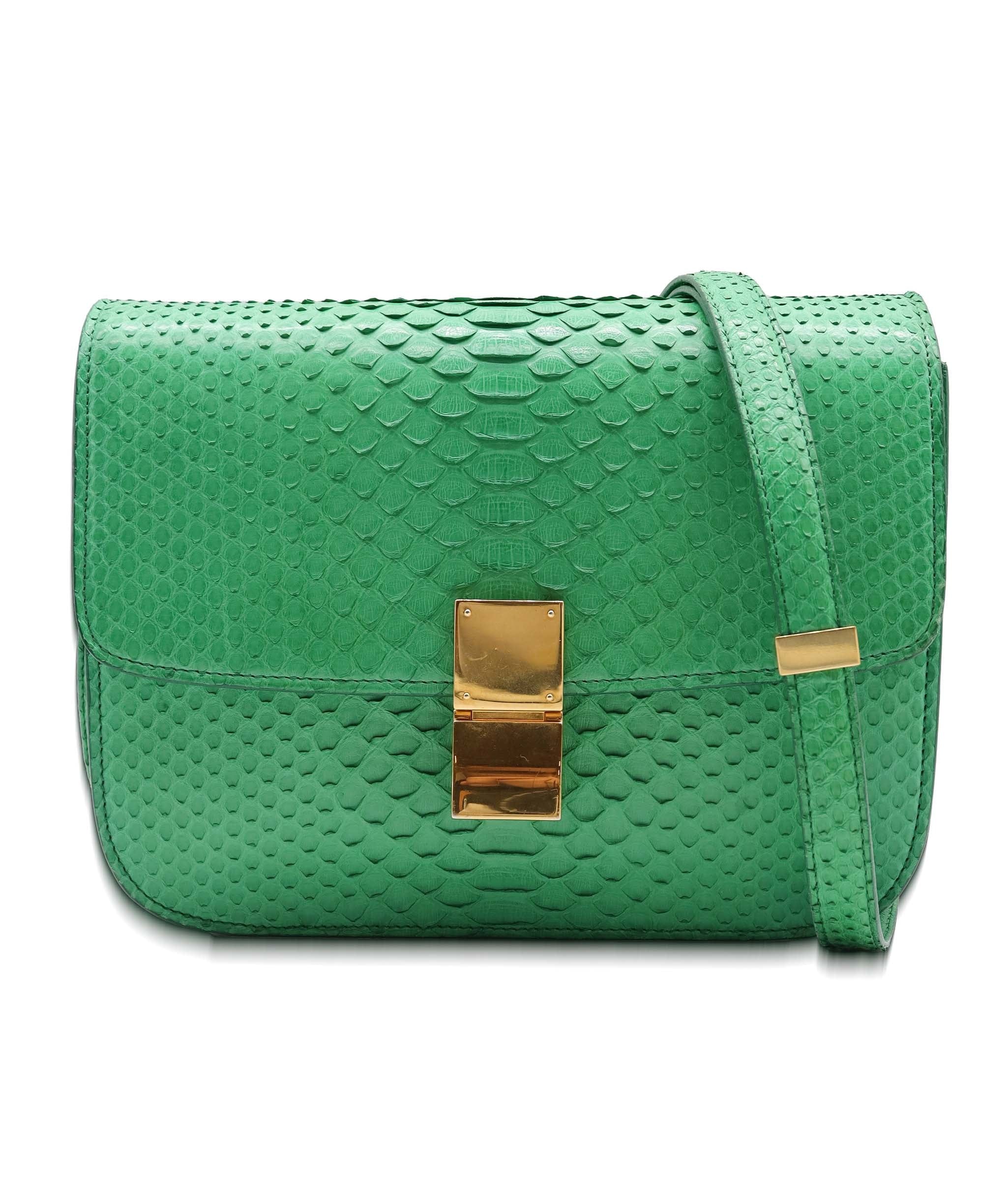 Celine Green Python Crossbody Bag AGC3178