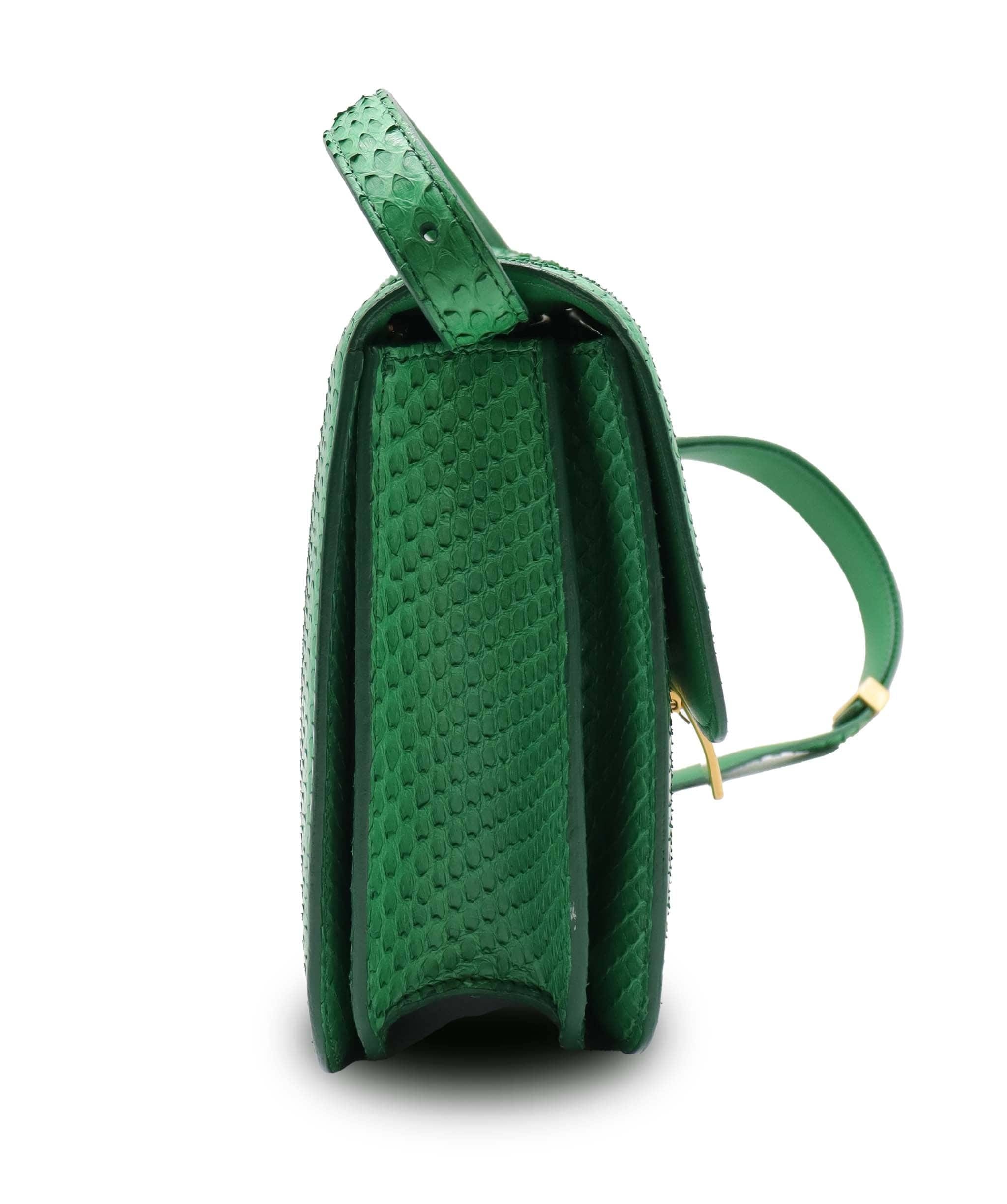 Celine Green Python Crossbody Bag AGC3178