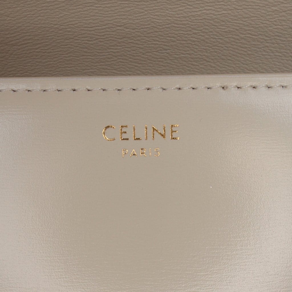Celine Teen Shiny Calfskin Triomphe Crossbody