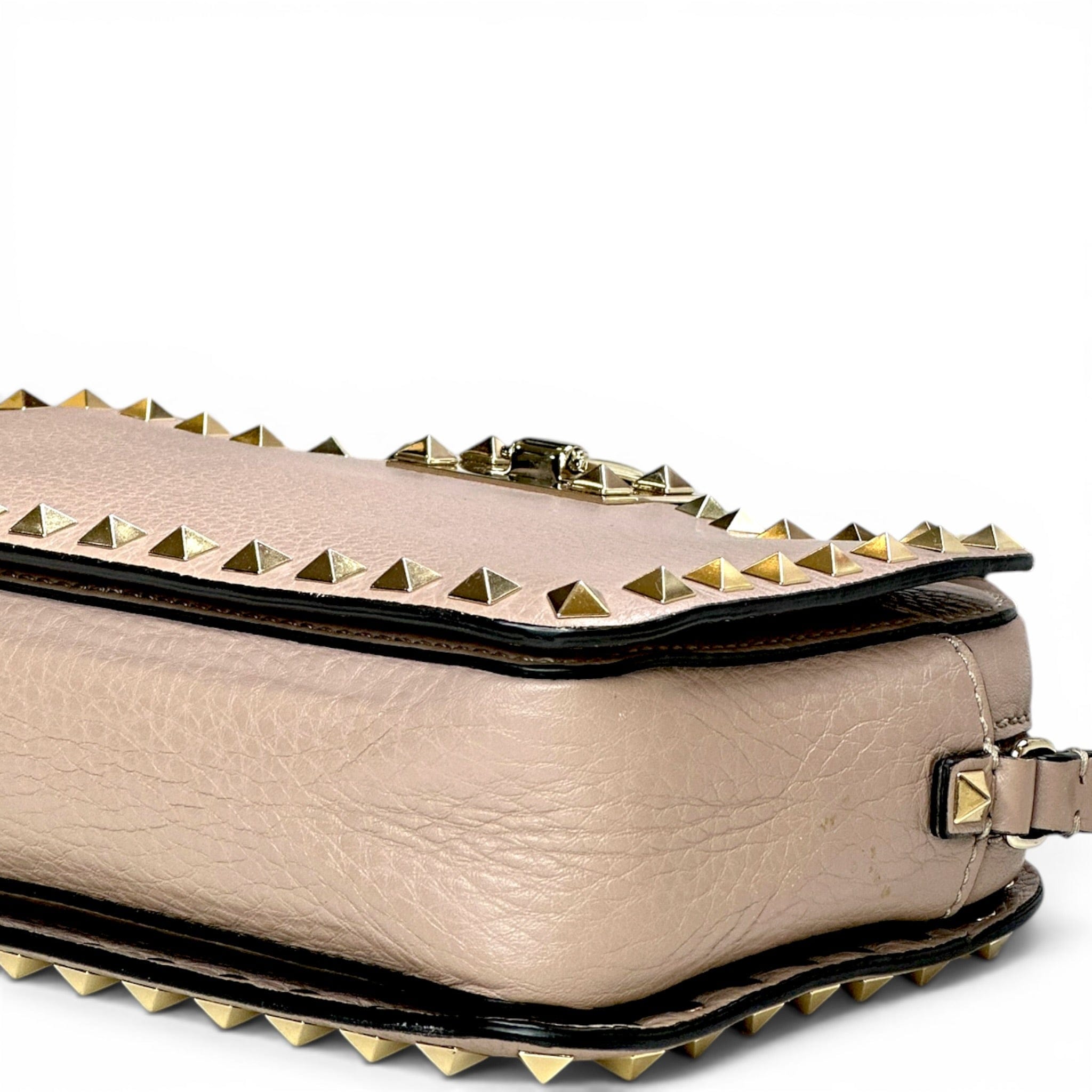 Valentino Garavani Rockstud Shoulder Bag Calfskin Leather
