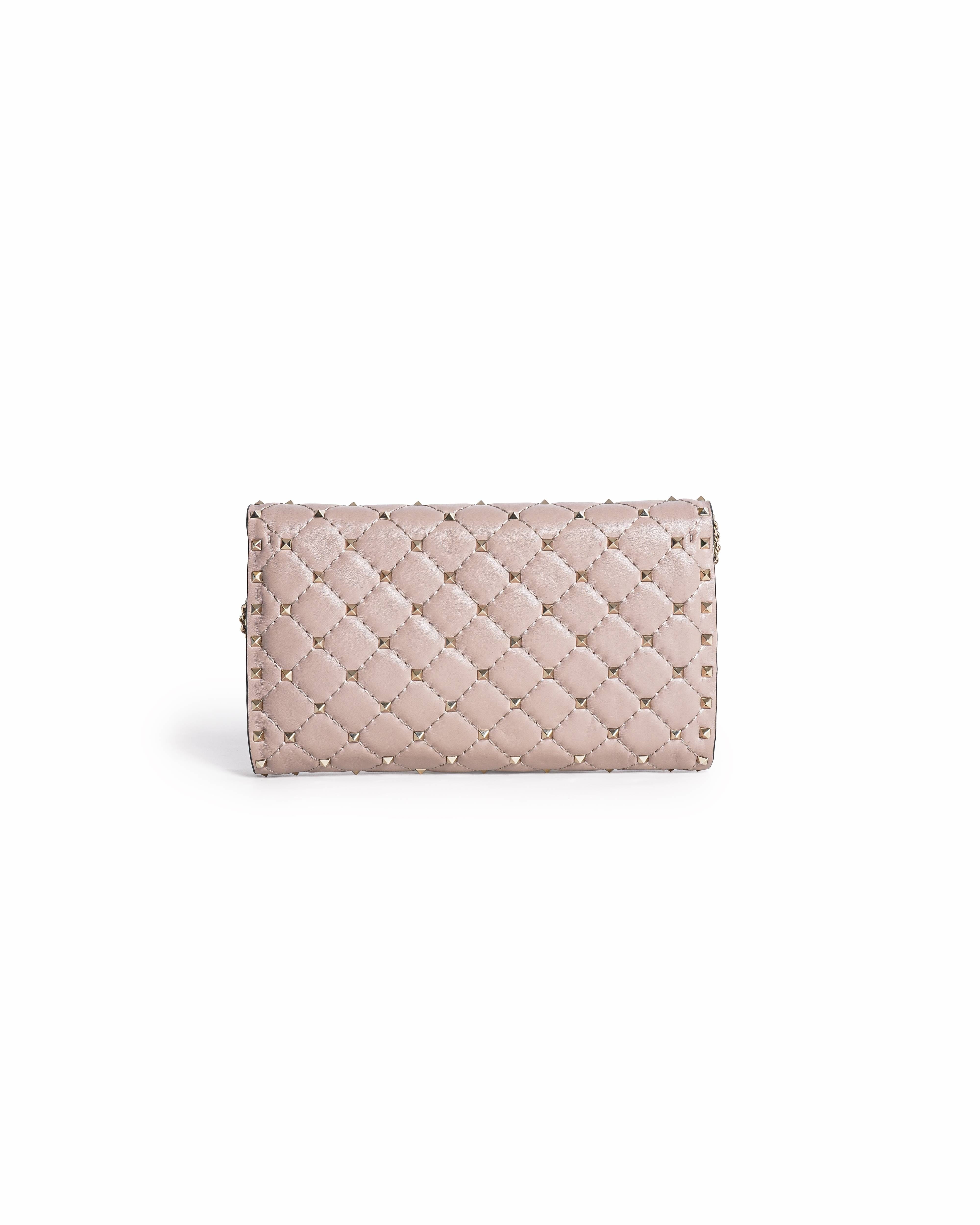 Valentino Quilted Leather Medium Rockstud Spike Shoulder Bag
