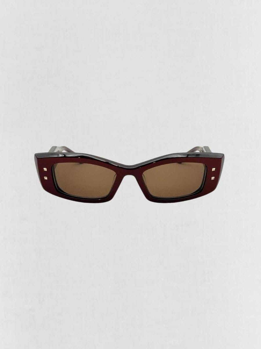 Valentino Special Edition Burgundy Sunglasses