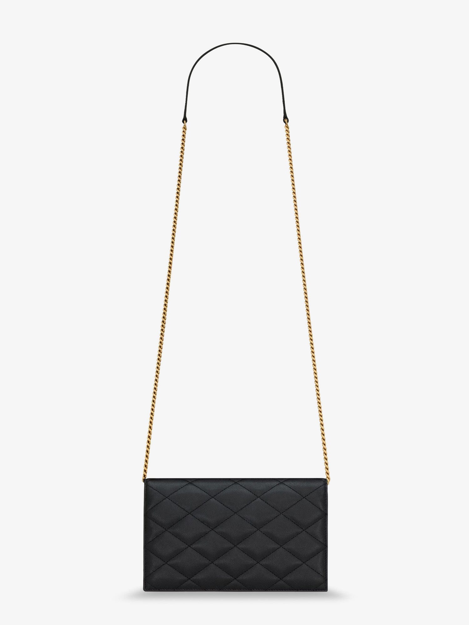 Saint Laurent Women Paris Leather Crossbody Bag With Metal Cassandre Logo
