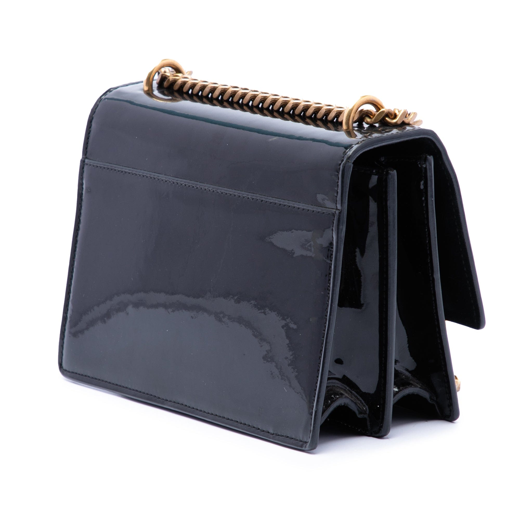 Saint Laurent Small Patent Monogram Sunset Crossbody