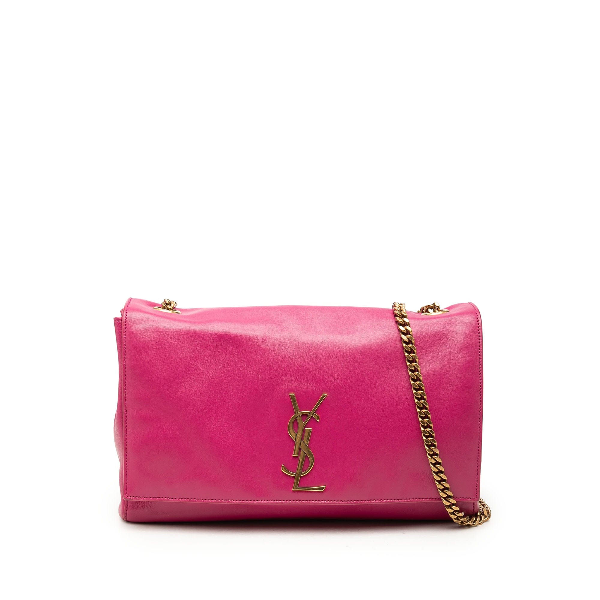 Saint Laurent Medium Smooth Calfskin and Suede Reversible Kate Crossbody