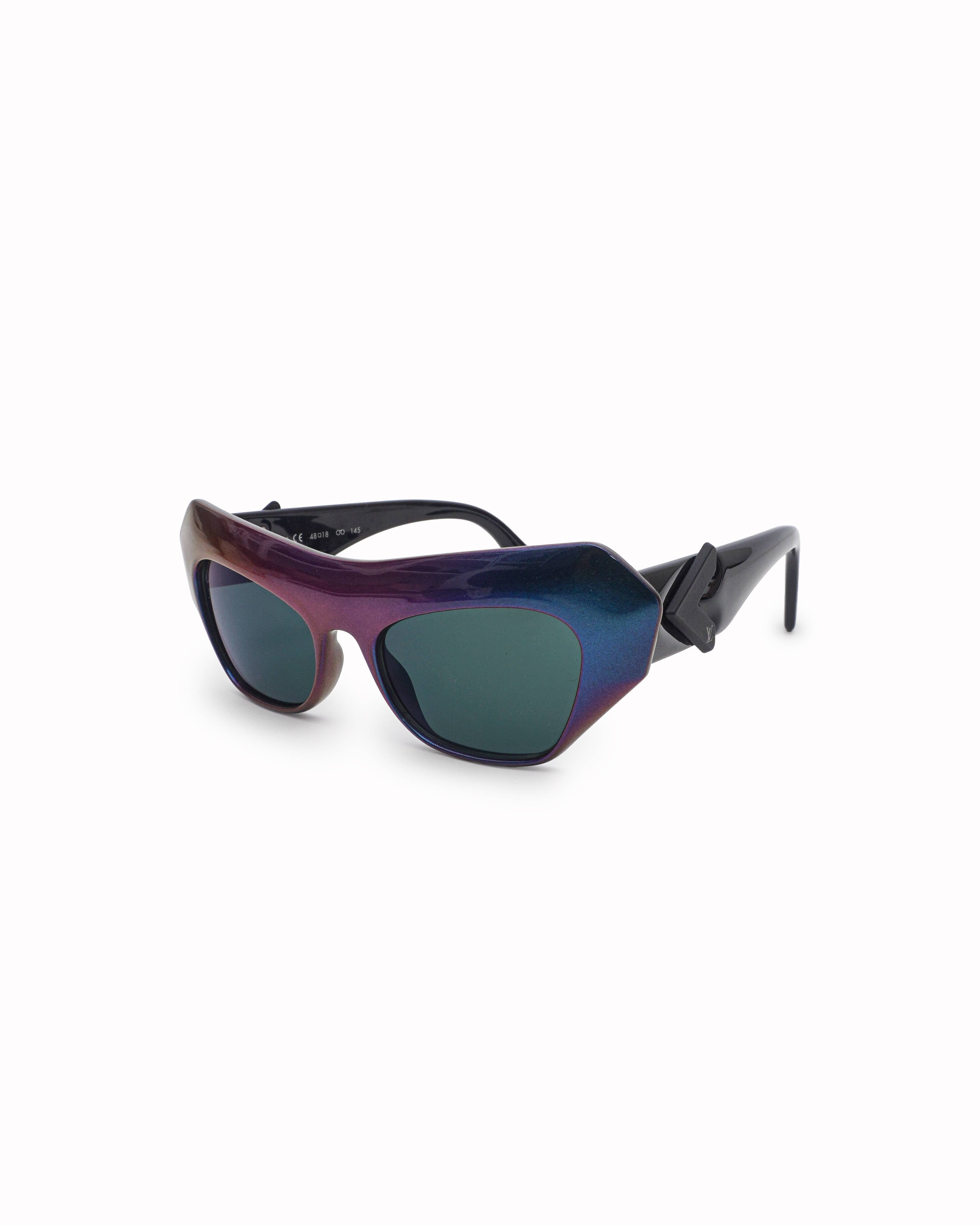 Louis Vuitton Purple and Blue Acetate Frame Alicia Sunglasses