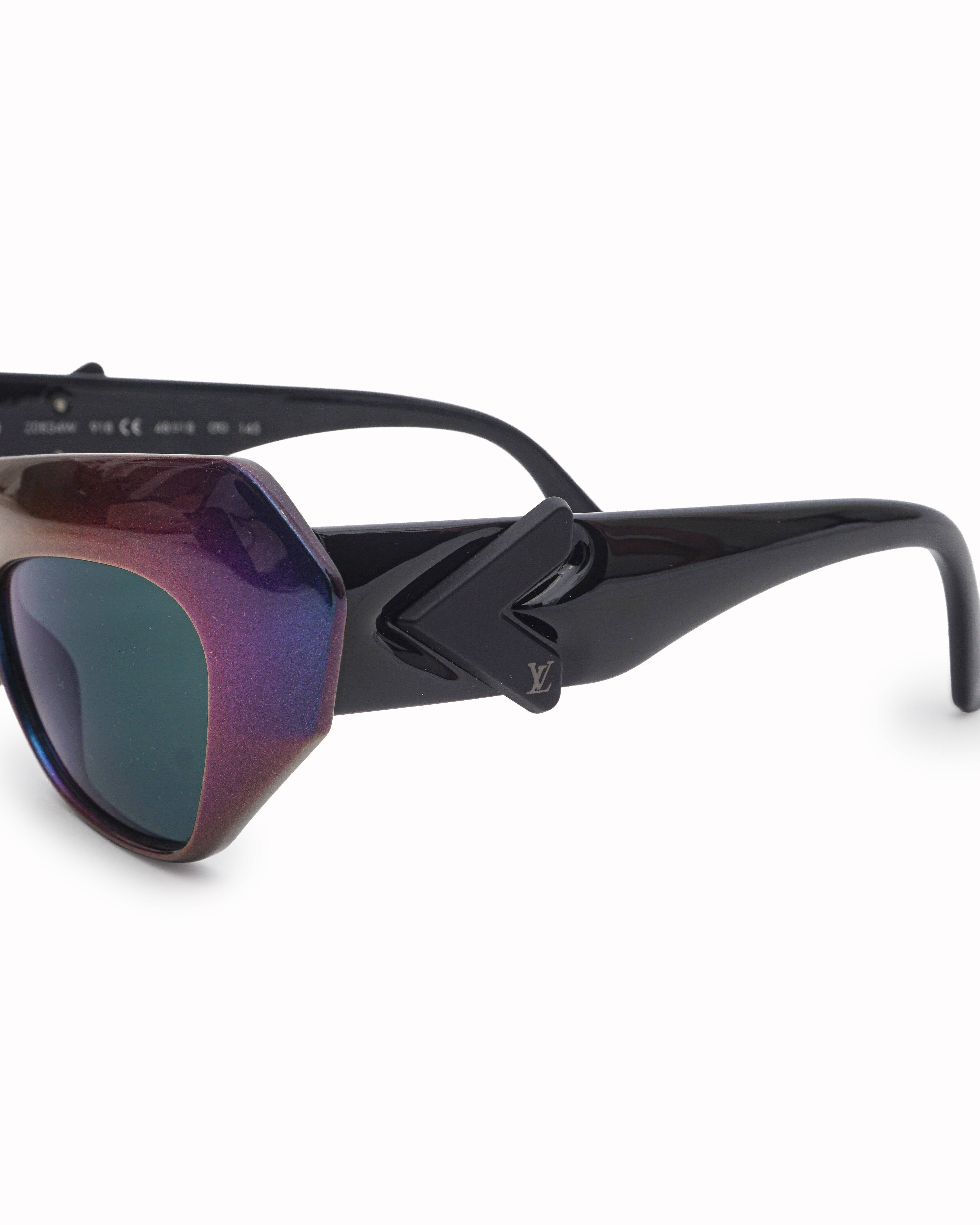 Louis Vuitton Purple and Blue Acetate Frame Alicia Sunglasses