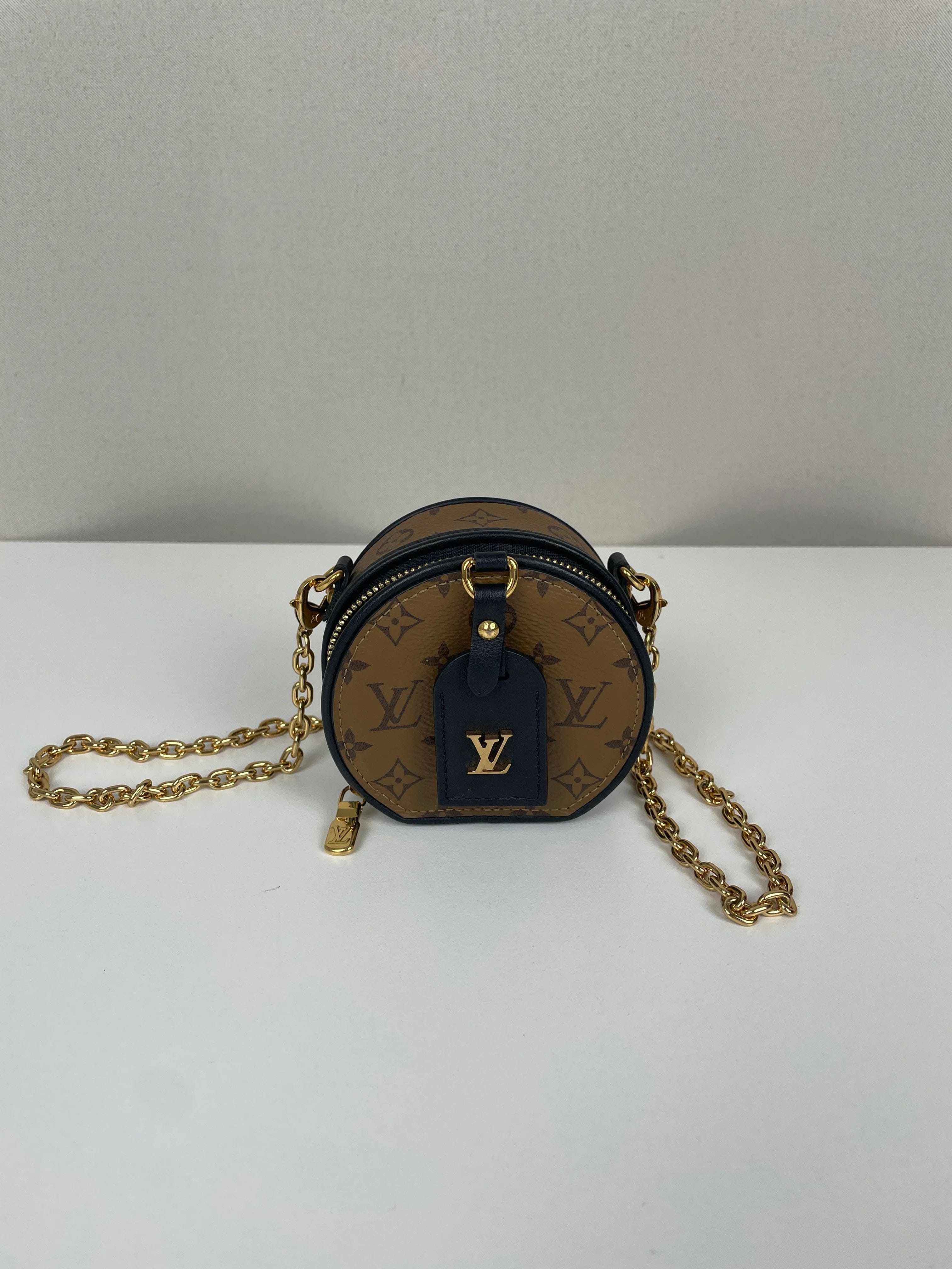 Louis Vuitton Micro Boite Chapeau Monogram Canvas Shoulder Bag