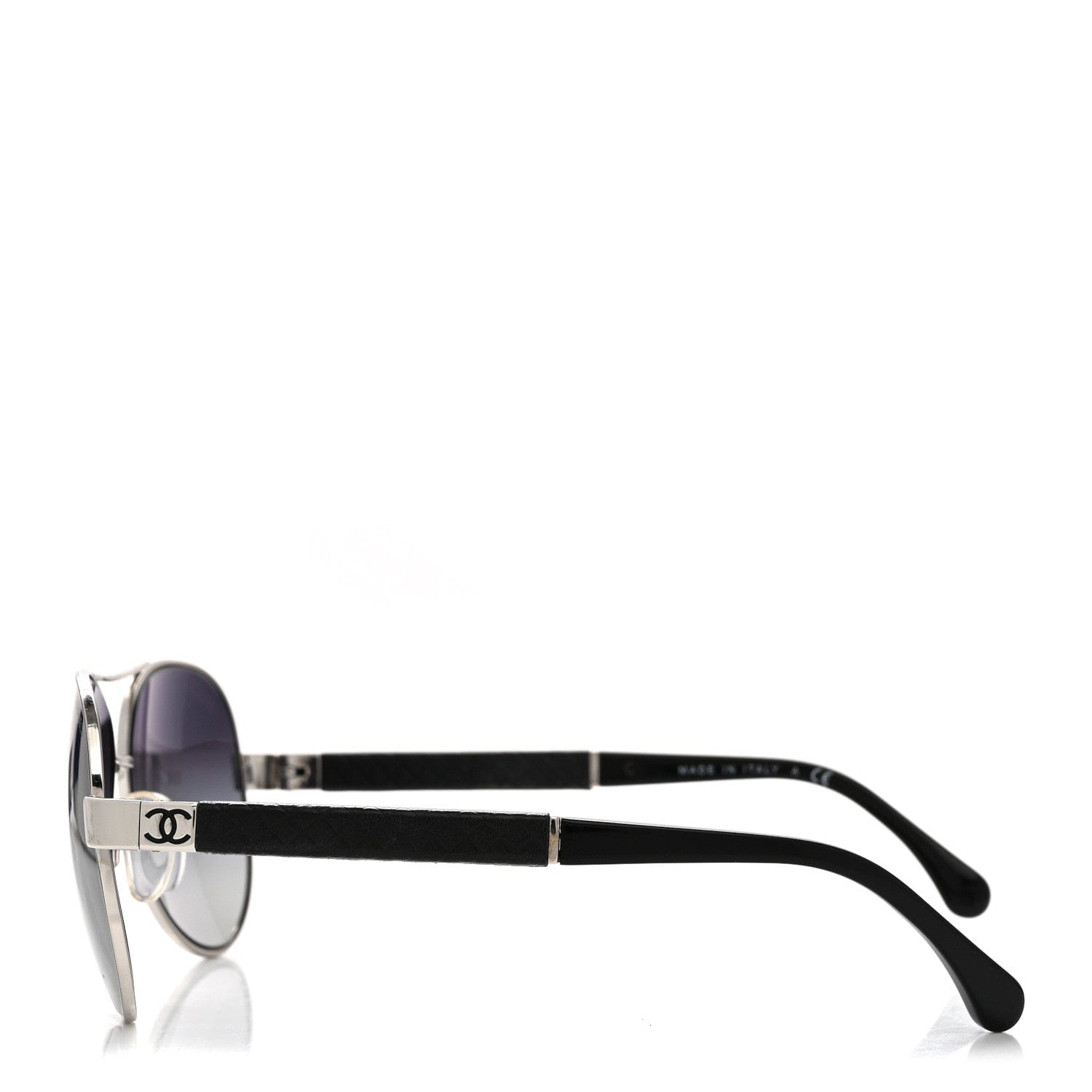 Chanel Lambskin Quilted CC 4195 - Q Sunglasses Silver