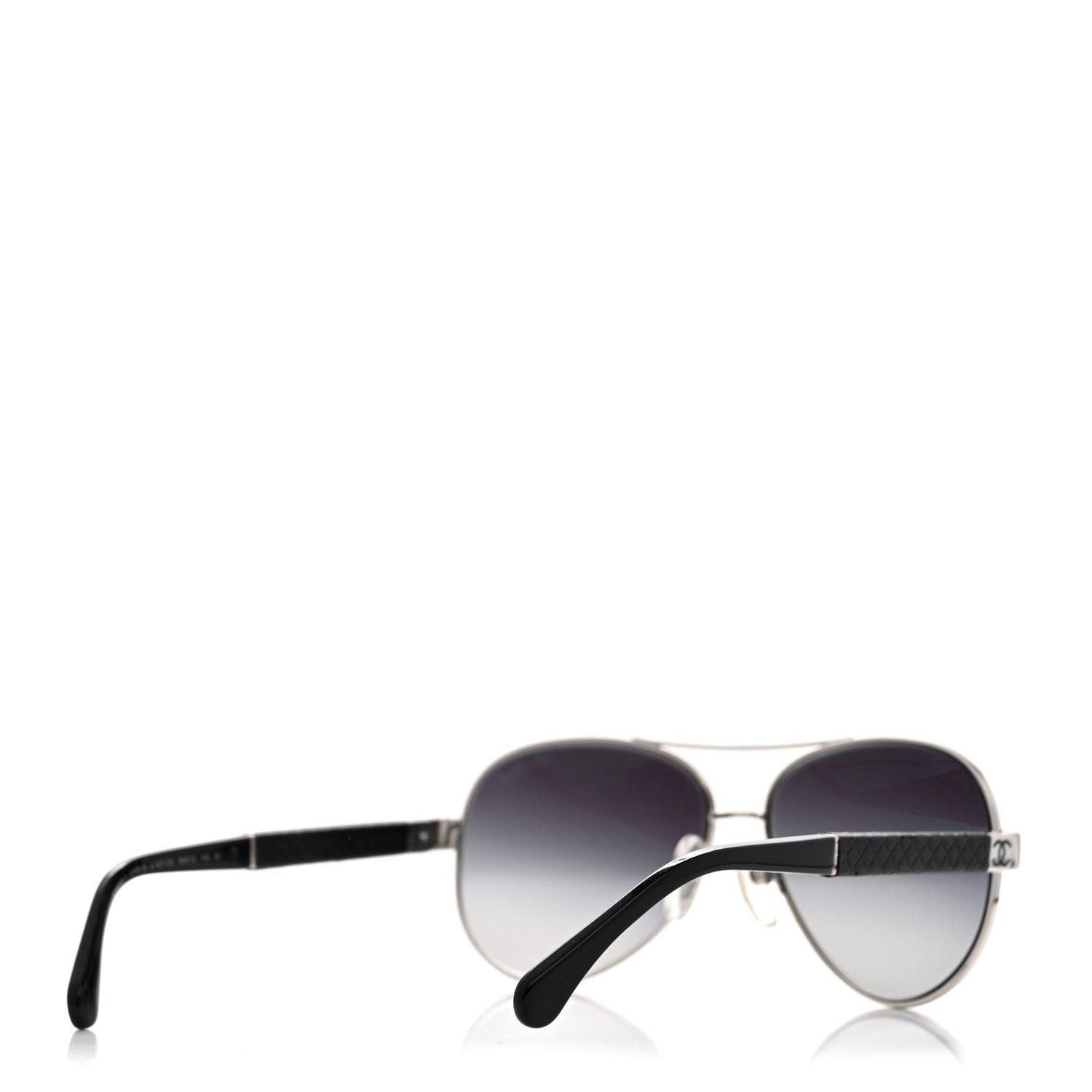 Chanel Lambskin Quilted CC 4195 - Q Sunglasses Silver