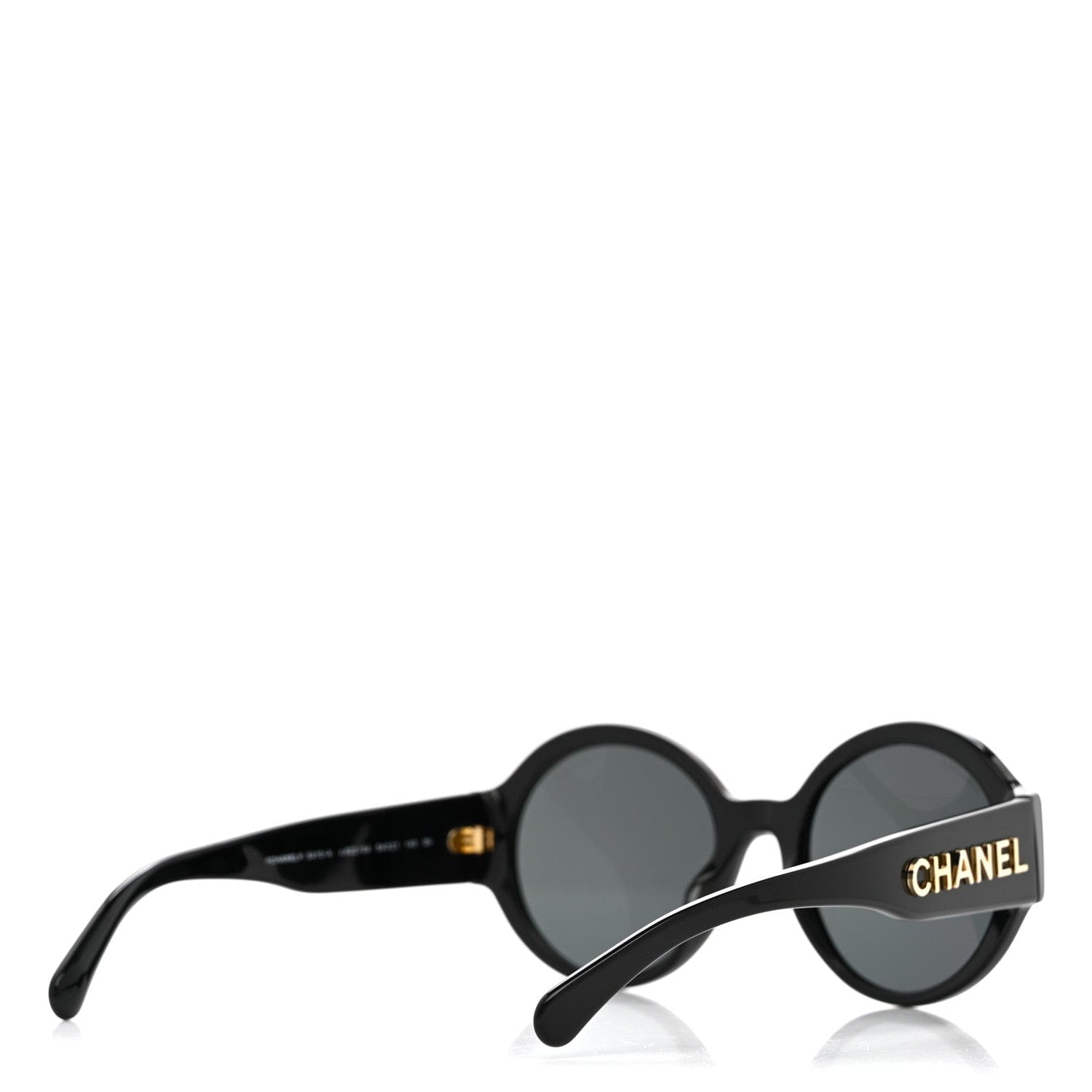 Chanel Acetate Round Sunglasses 5410 - A Black