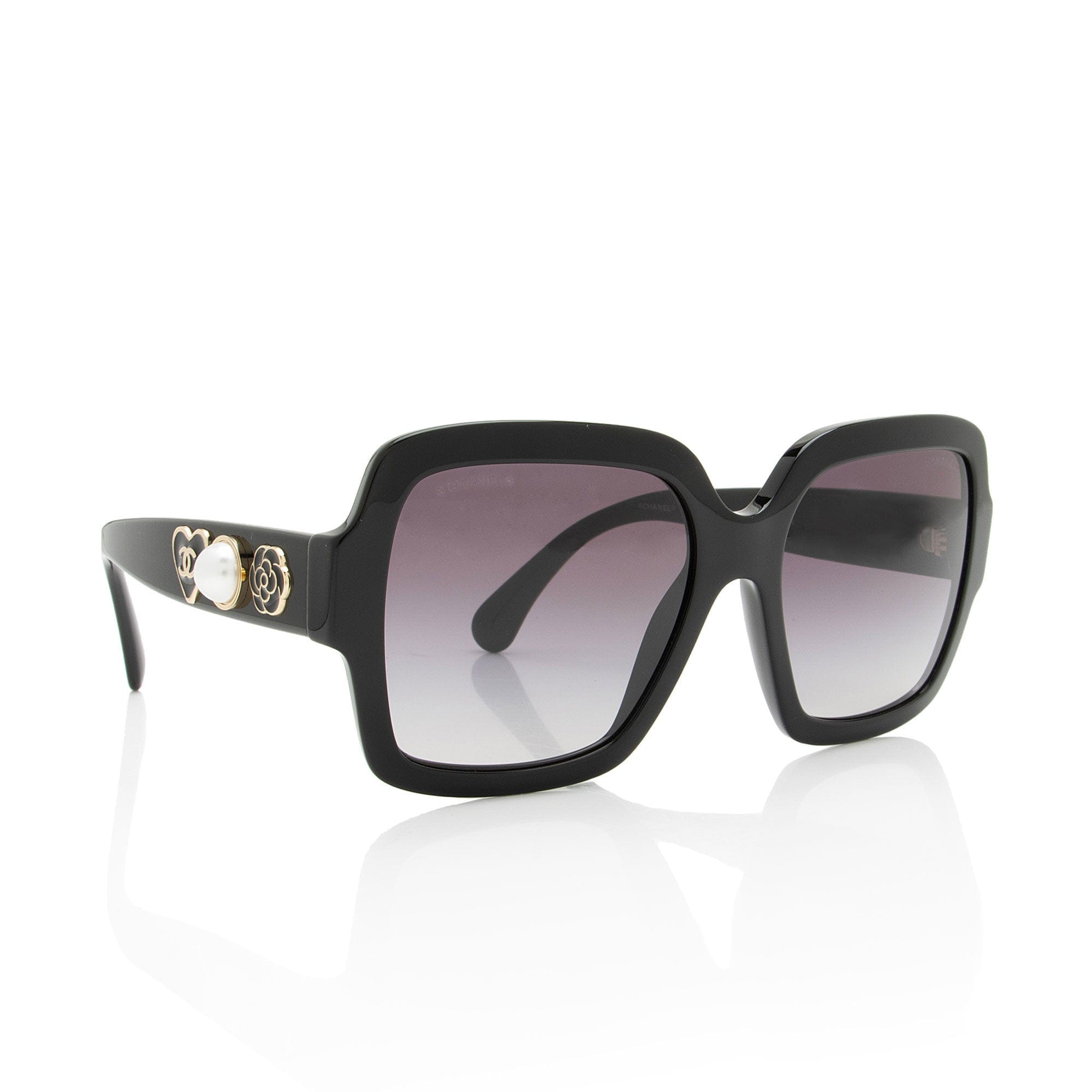 Chanel Charms Pearl Square Sunglasses