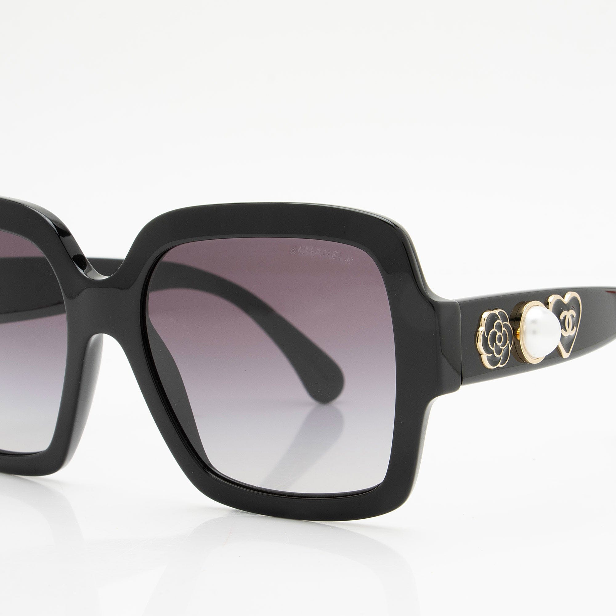 Chanel Charms Pearl Square Sunglasses