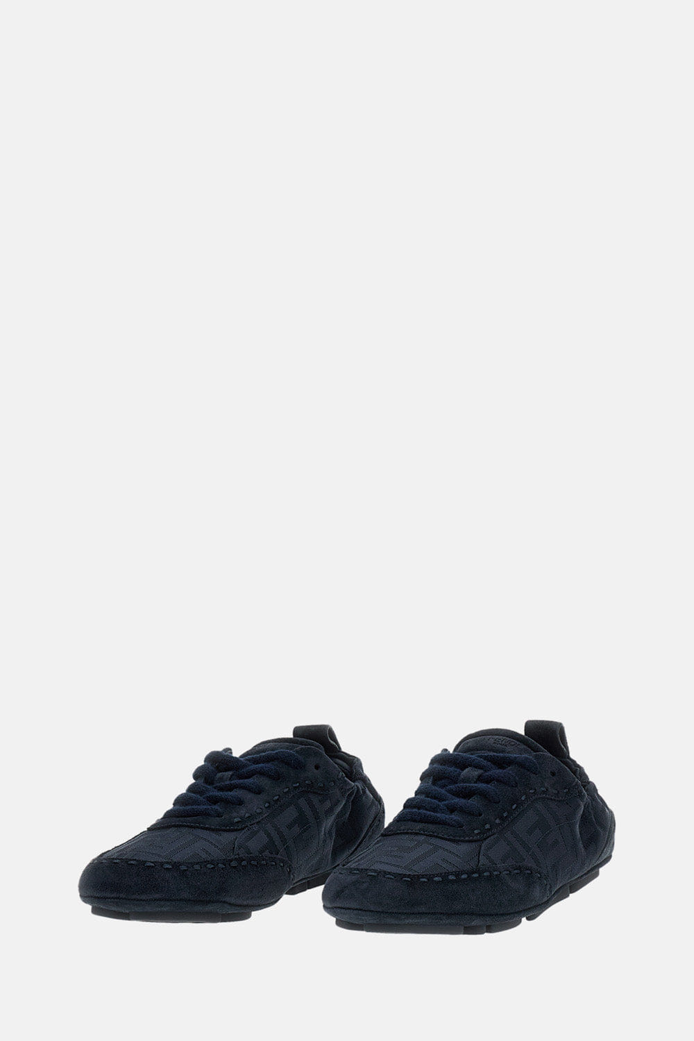 Fendi SCARPE IN SUEDE E NYLON JACQ FF