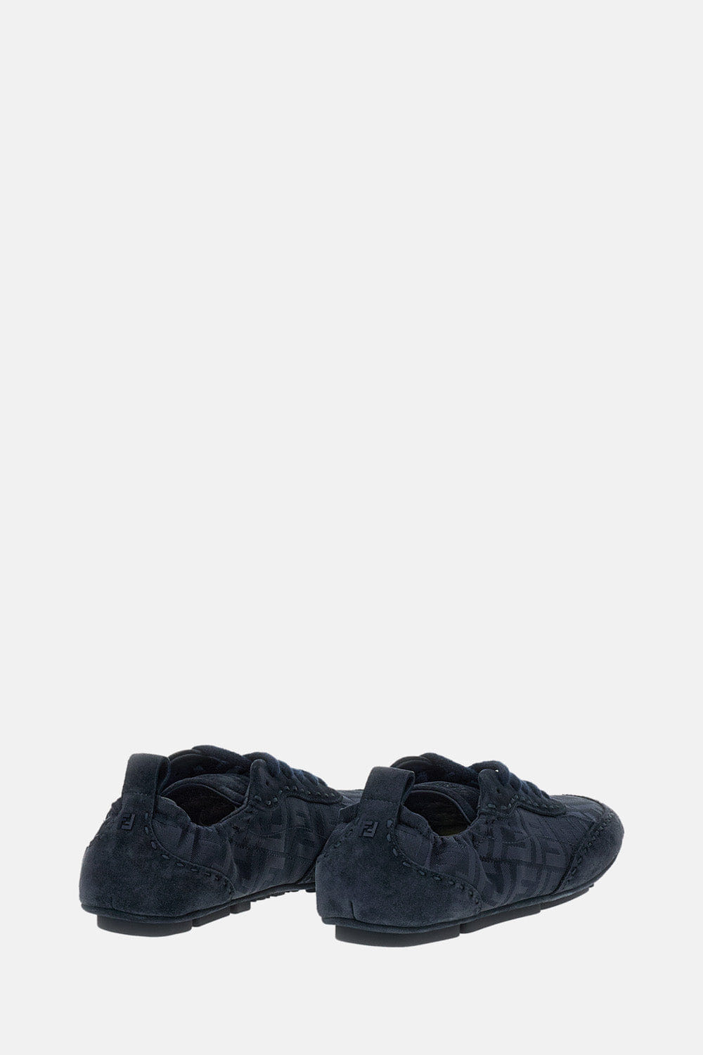 Fendi SCARPE IN SUEDE E NYLON JACQ FF