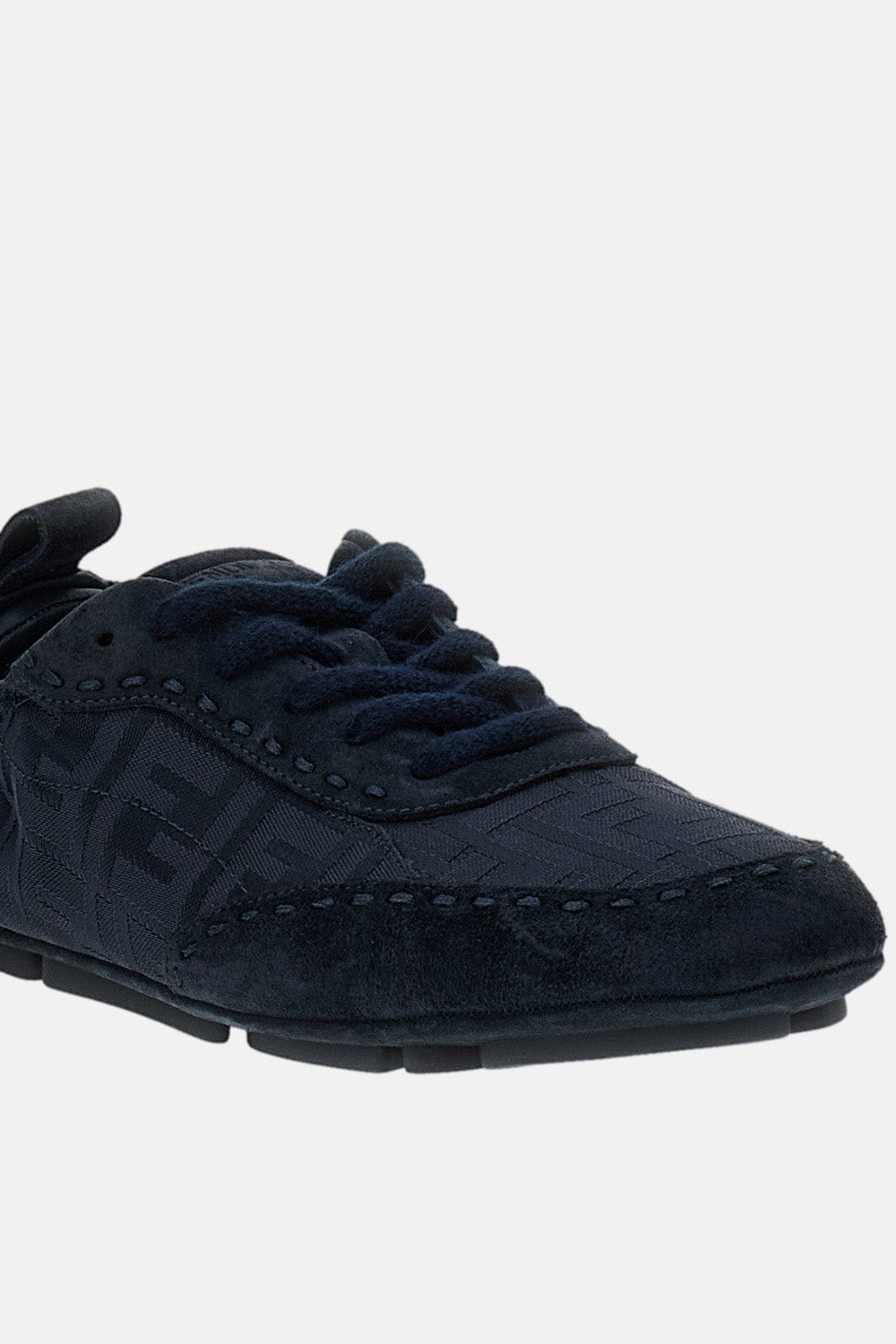Fendi SCARPE IN SUEDE E NYLON JACQ FF