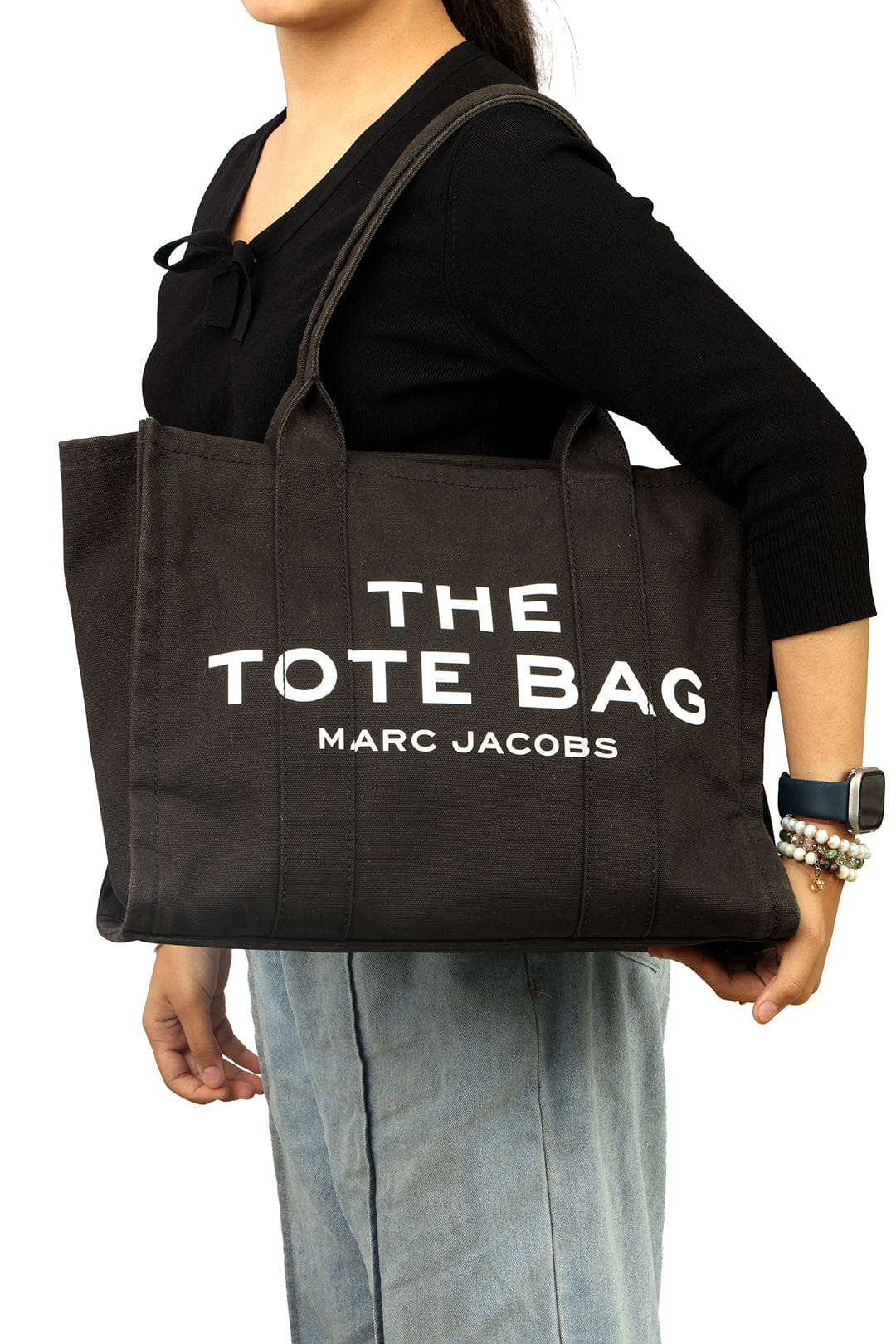 MARC JACOBS THE TOTE BAG CANVAS TOTE BAG
