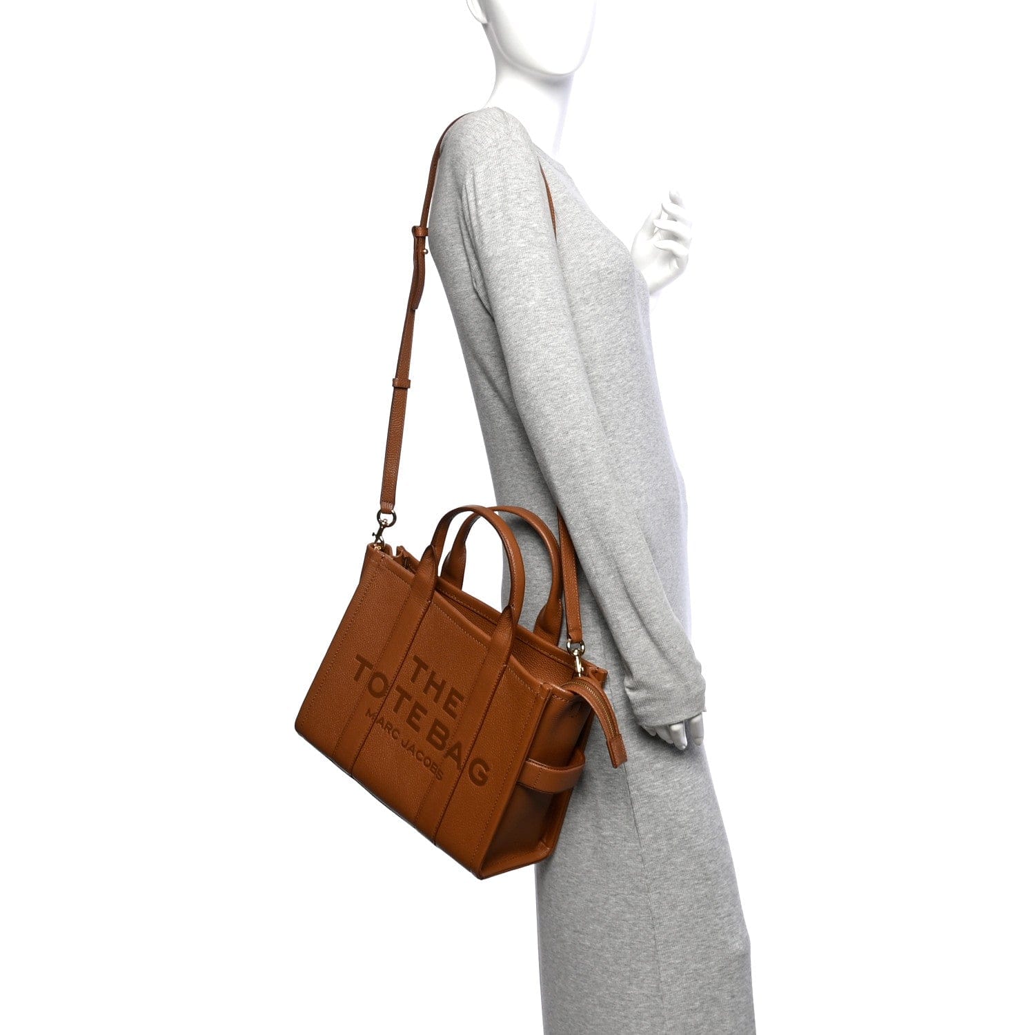 Marc Jacobs Grained Calfskin Medium The Tote Bag Argan Oil