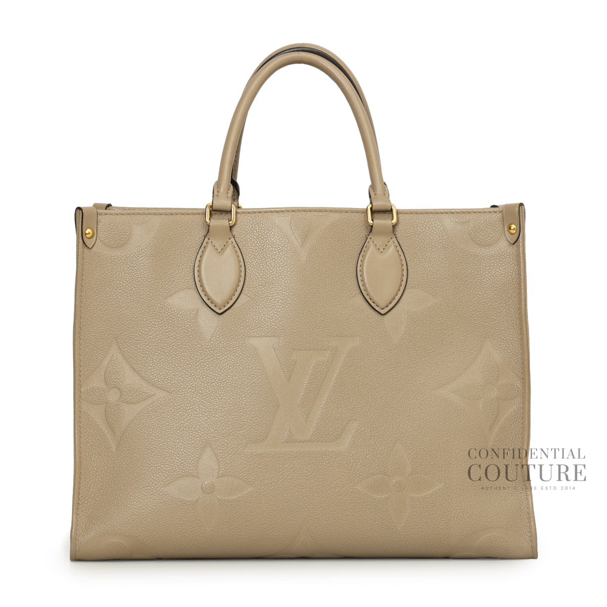 Louis Vuitton Tourterelle Monogram Empreinte OnTheGo MM Bag