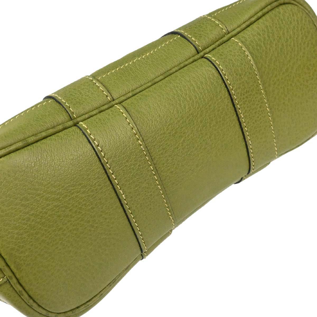 Hermes Anis Green Toile Officier Garden Party TTPM Pouch