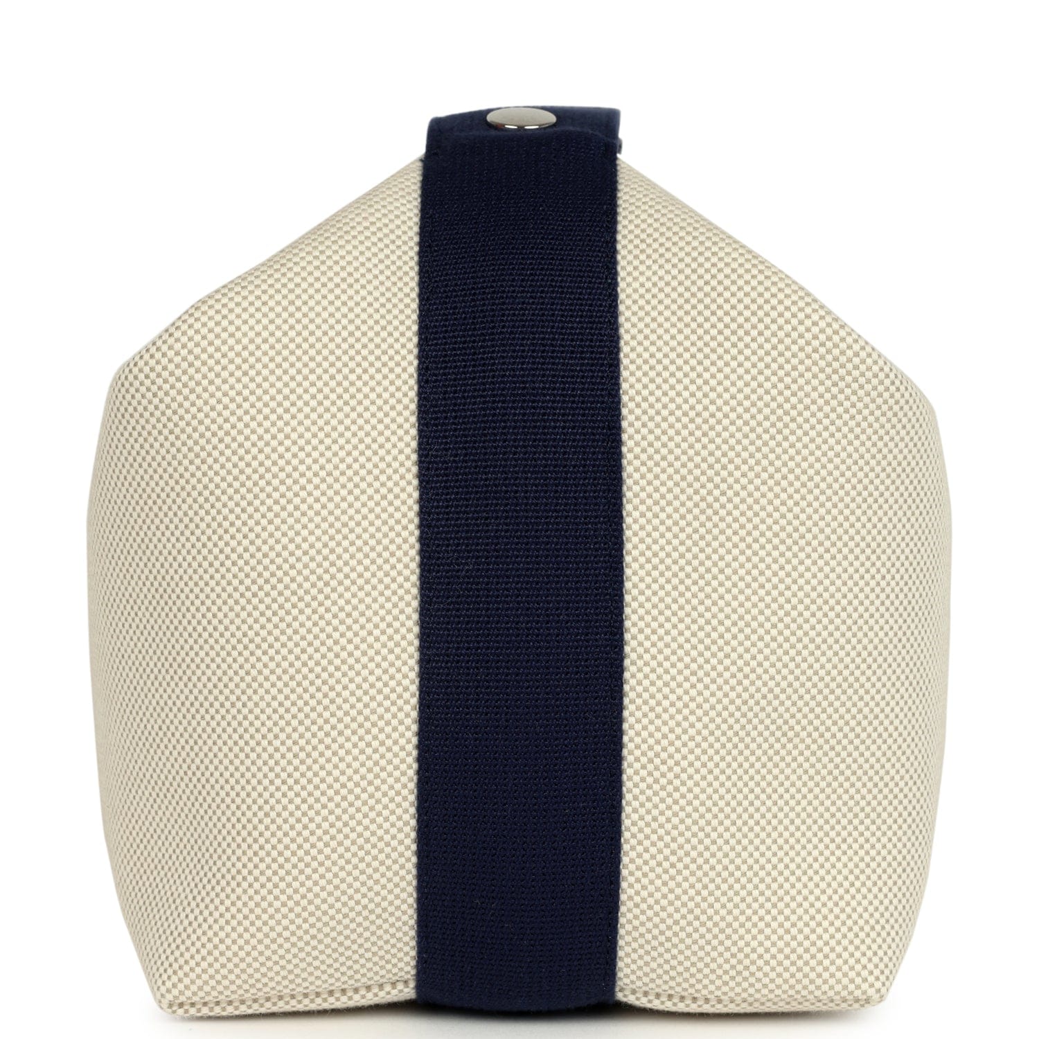 Hermes Bride A Brac Cabriole GM Gris Perle, Bleu Canvas Palladium Hardware