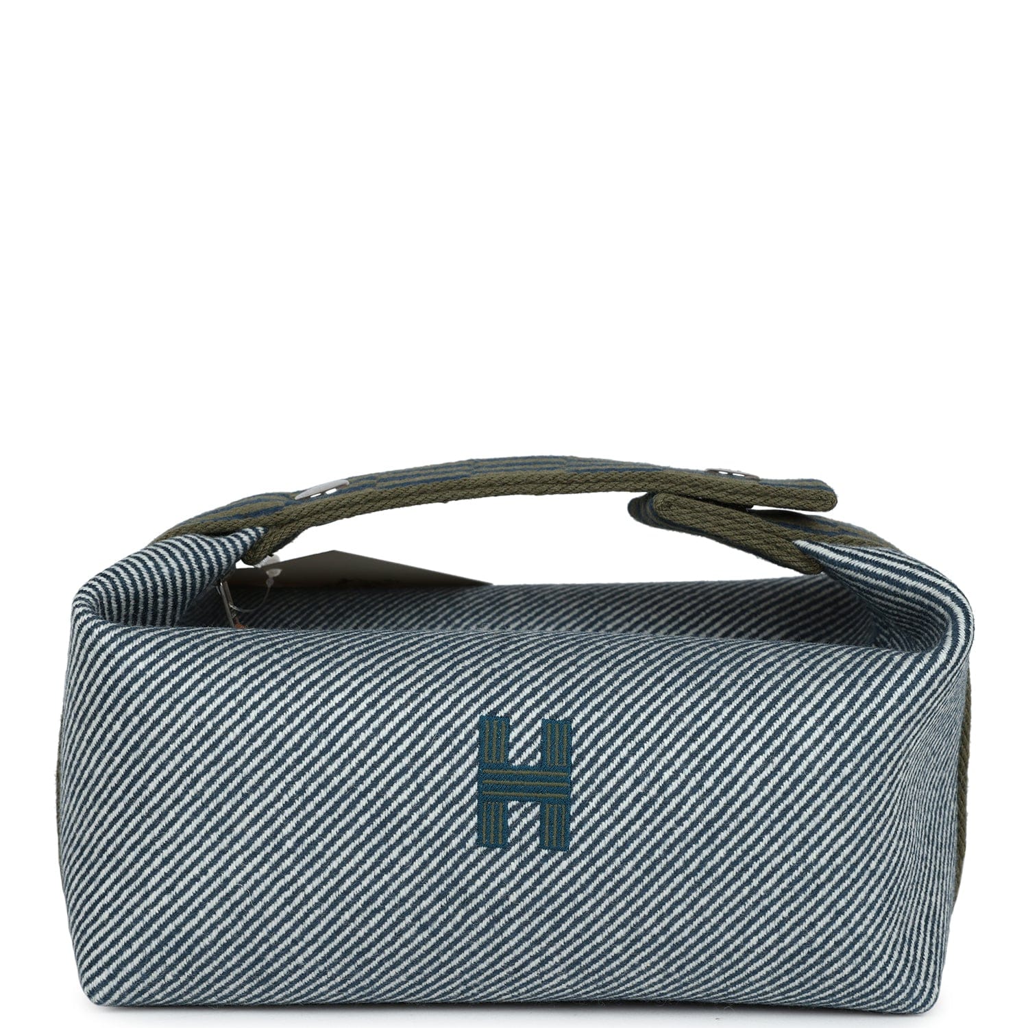 Hermes Bride - A - Brac PM Bleu Abysse Natte Canvas Palladium Hardware