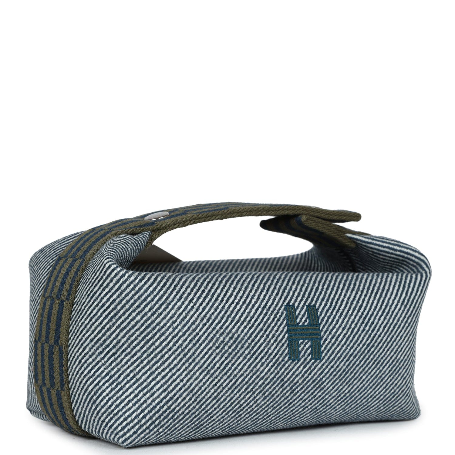 Hermes Bride - A - Brac PM Bleu Abysse Natte Canvas Palladium Hardware