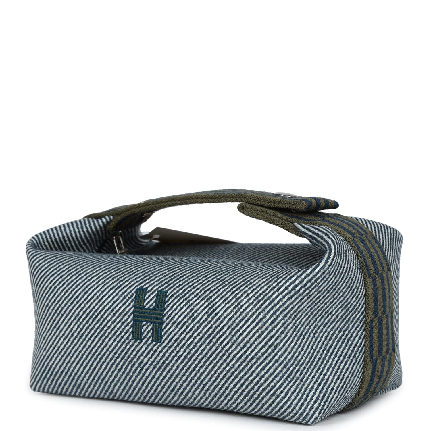 Hermes Bride - A - Brac PM Bleu Abysse Natte Canvas Palladium Hardware
