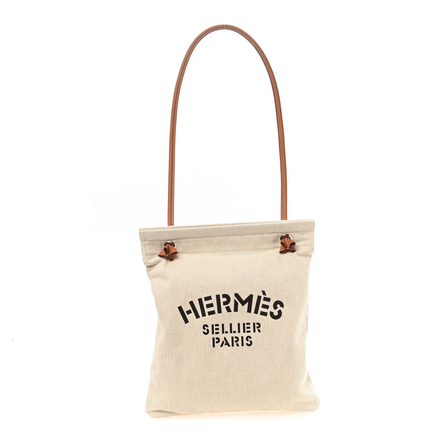 Hermes Canvas Swift Aline Grooming Bag Gold