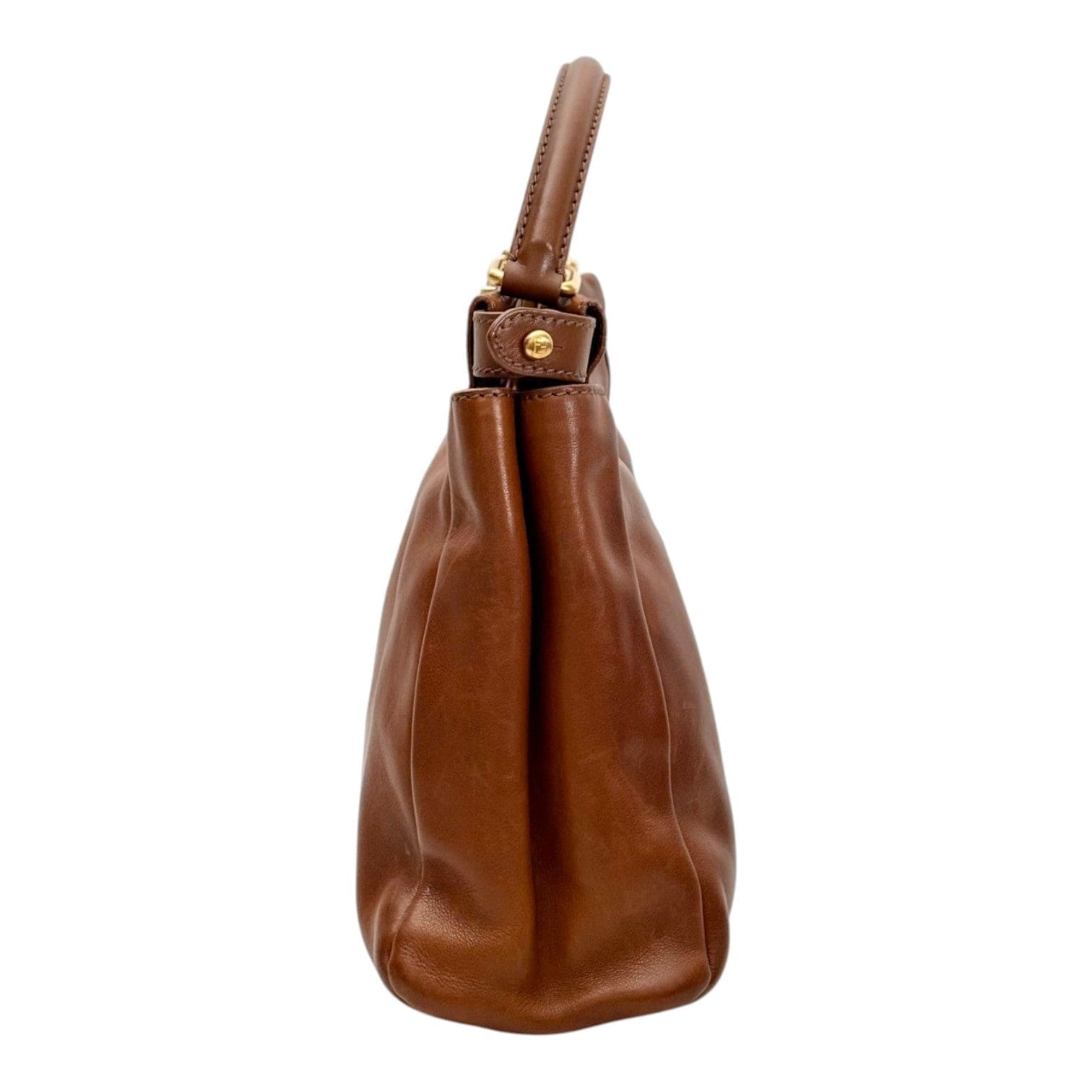 Fendi Medium Brown Peekaboo Bag in Calfskin