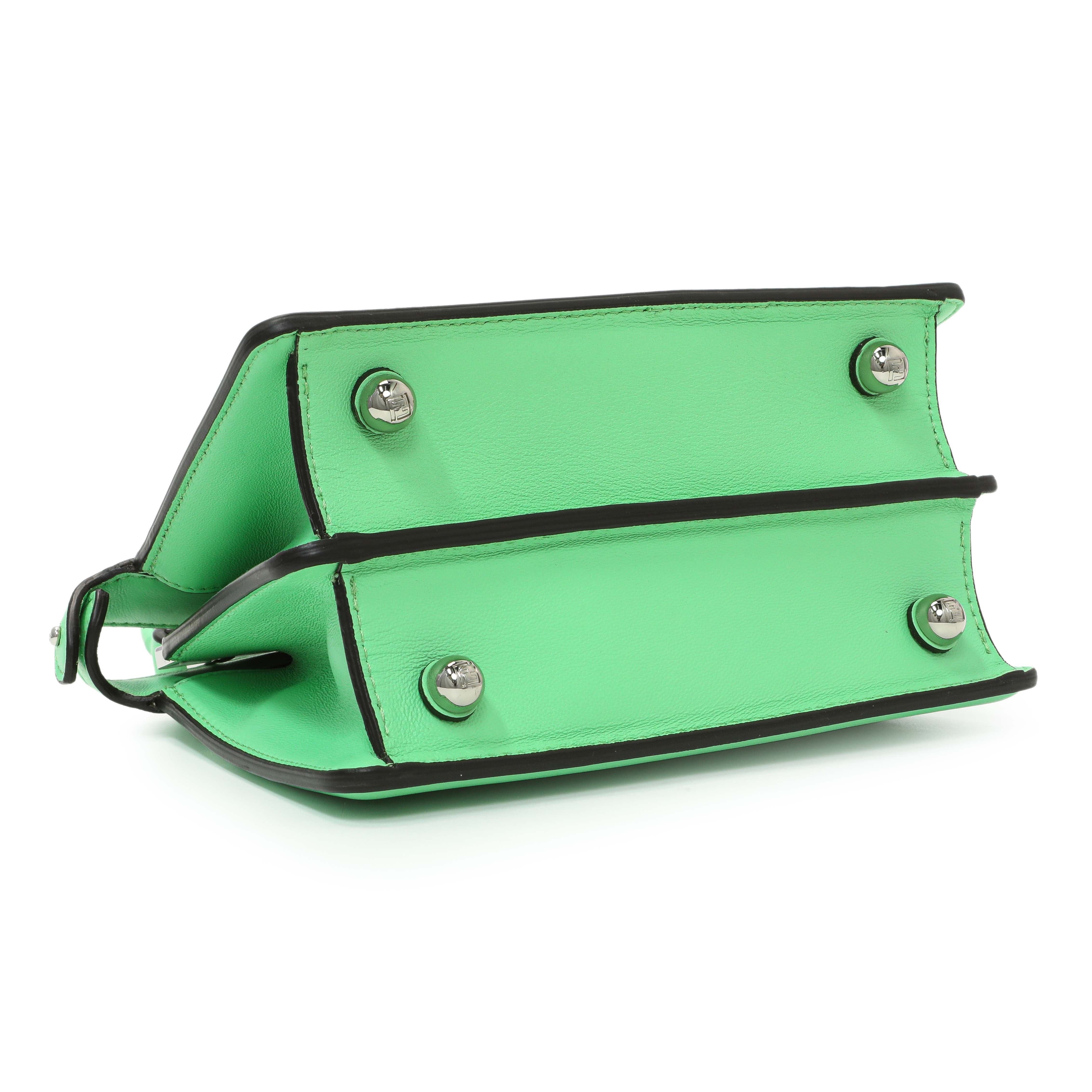 Fendi Edamame Shiny Nappa Petite Peekaboo I SEE U Satchel