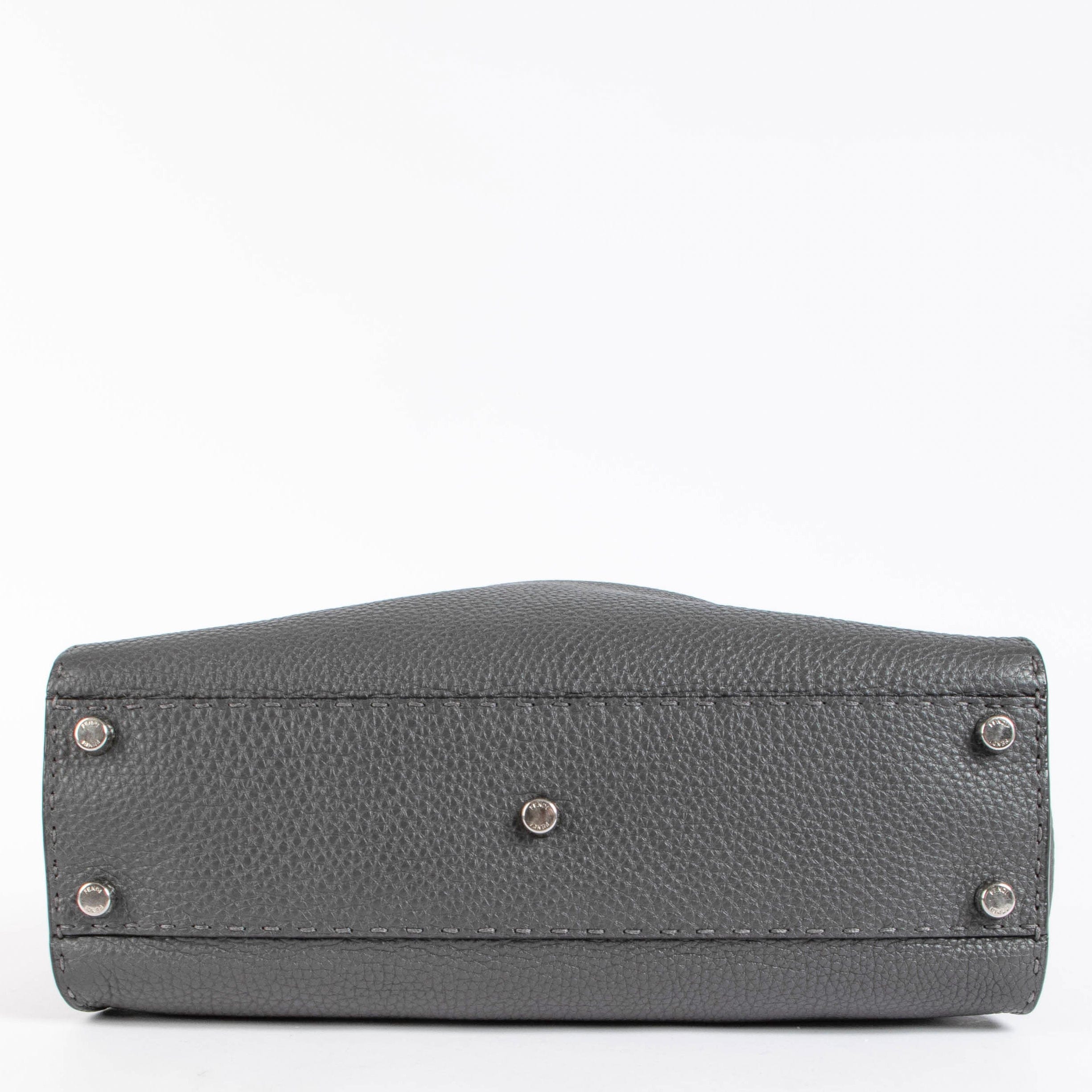 Fendi Grey Selleria Peekaboo Medium Bag